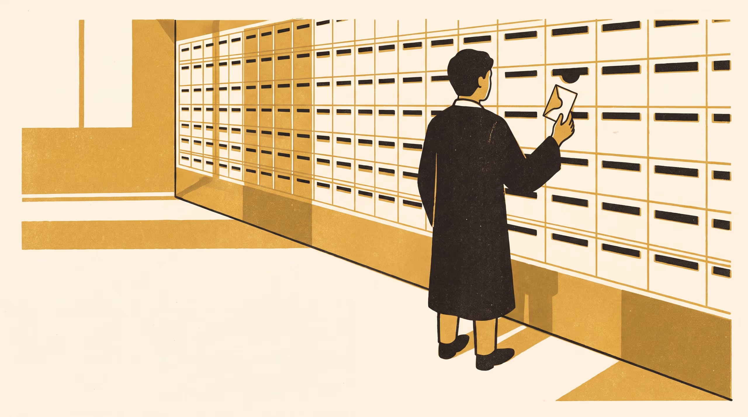 Illustration for Be What the Signal Was Looking For: A display campaign from the School of Underlying Conditions inviting applicants to study receptors, signalling and the receiving end of a message.