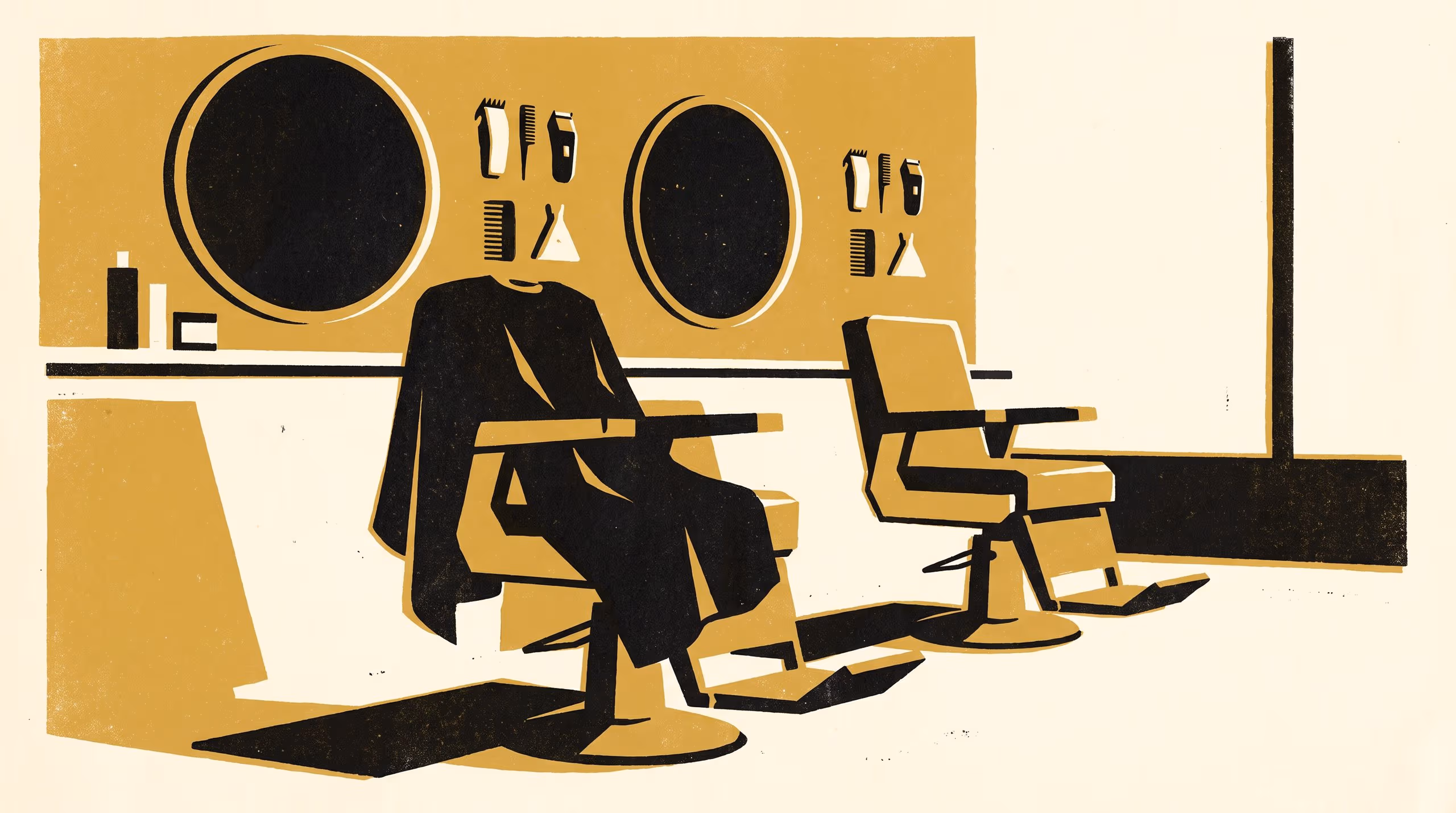 Illustration for Hung Means Taken: Twenty minutes on an empty chair, and the cape is occupancy