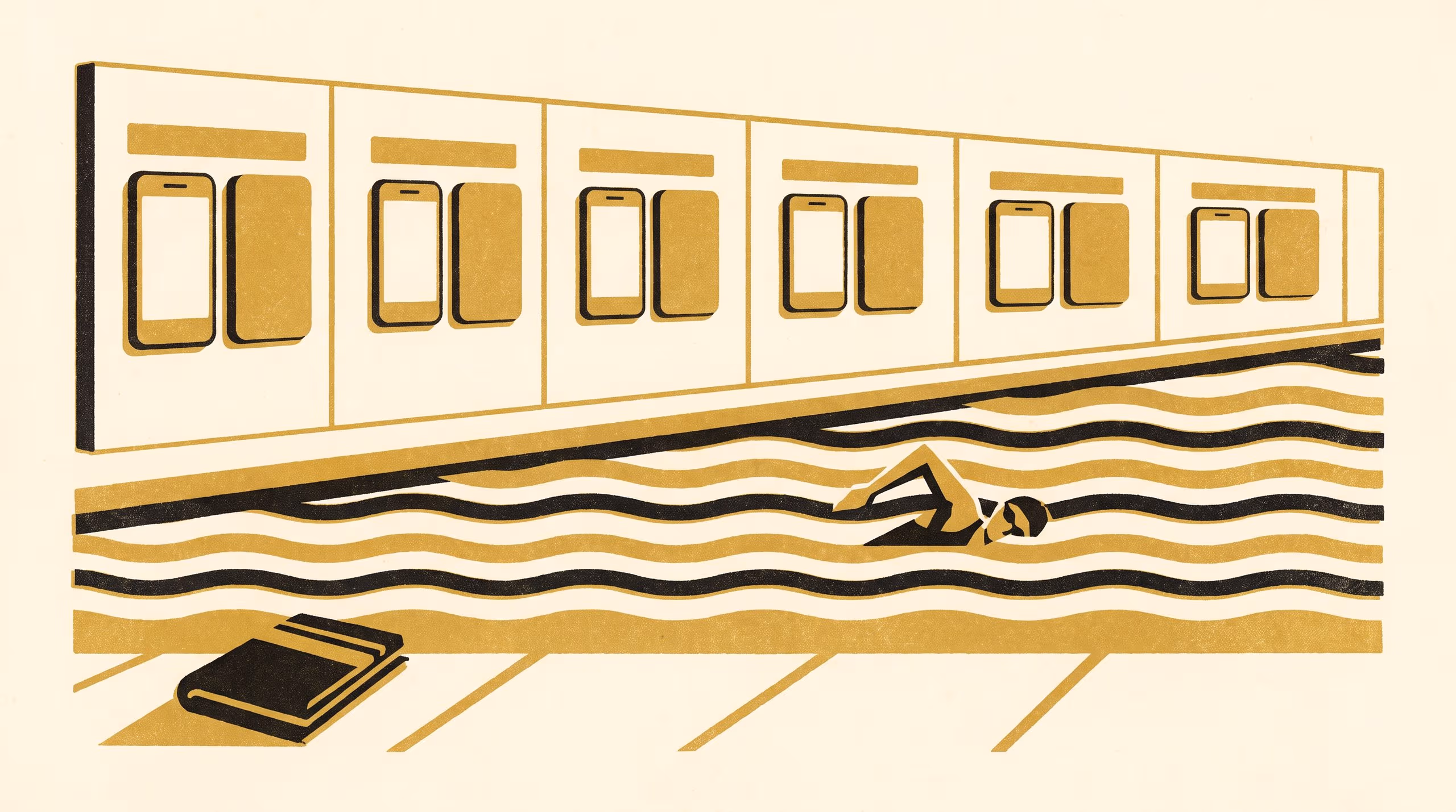 Illustration for The Lanes-Left Banner as Wallpaper: A Season of Alternating Weeks on a Community Pool's Booking App, and the Standing Order That Leaves the Banner as Found