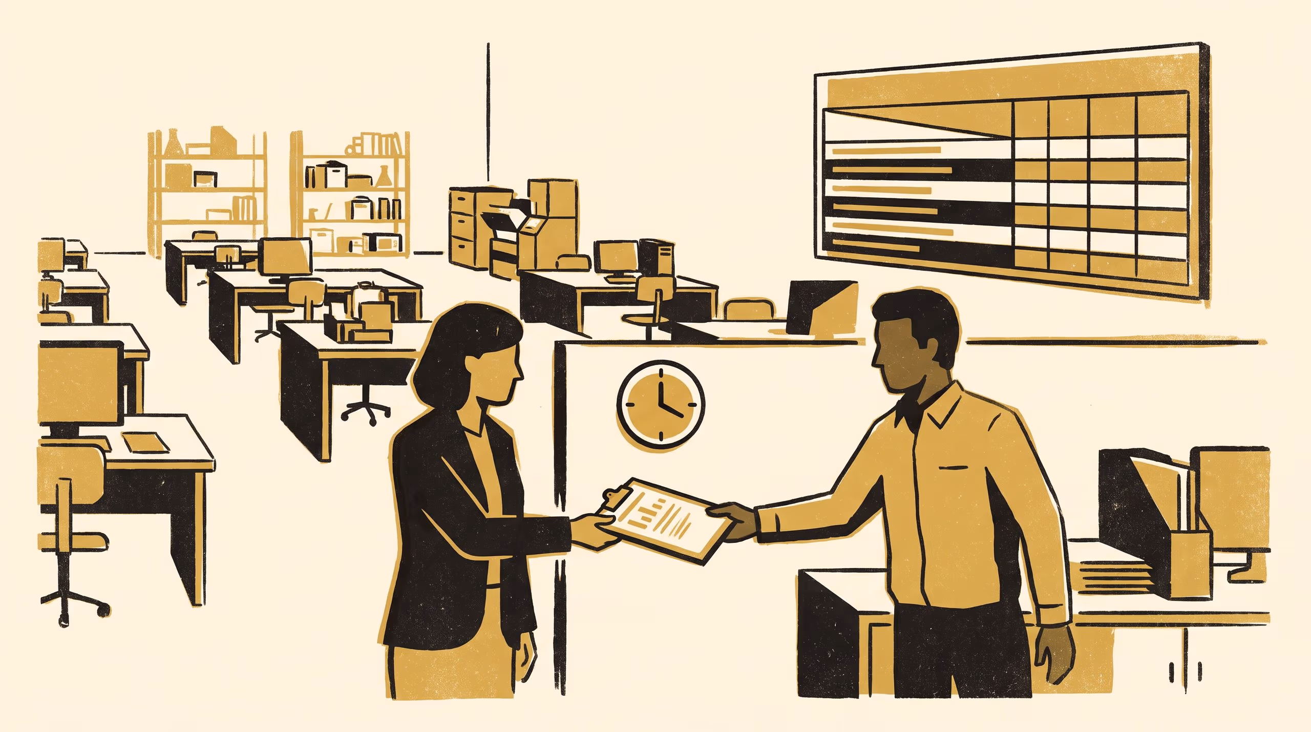 Illustration for SHIFT: Space, Handover, Interval, Feedback and Training — the maturity model for the working day