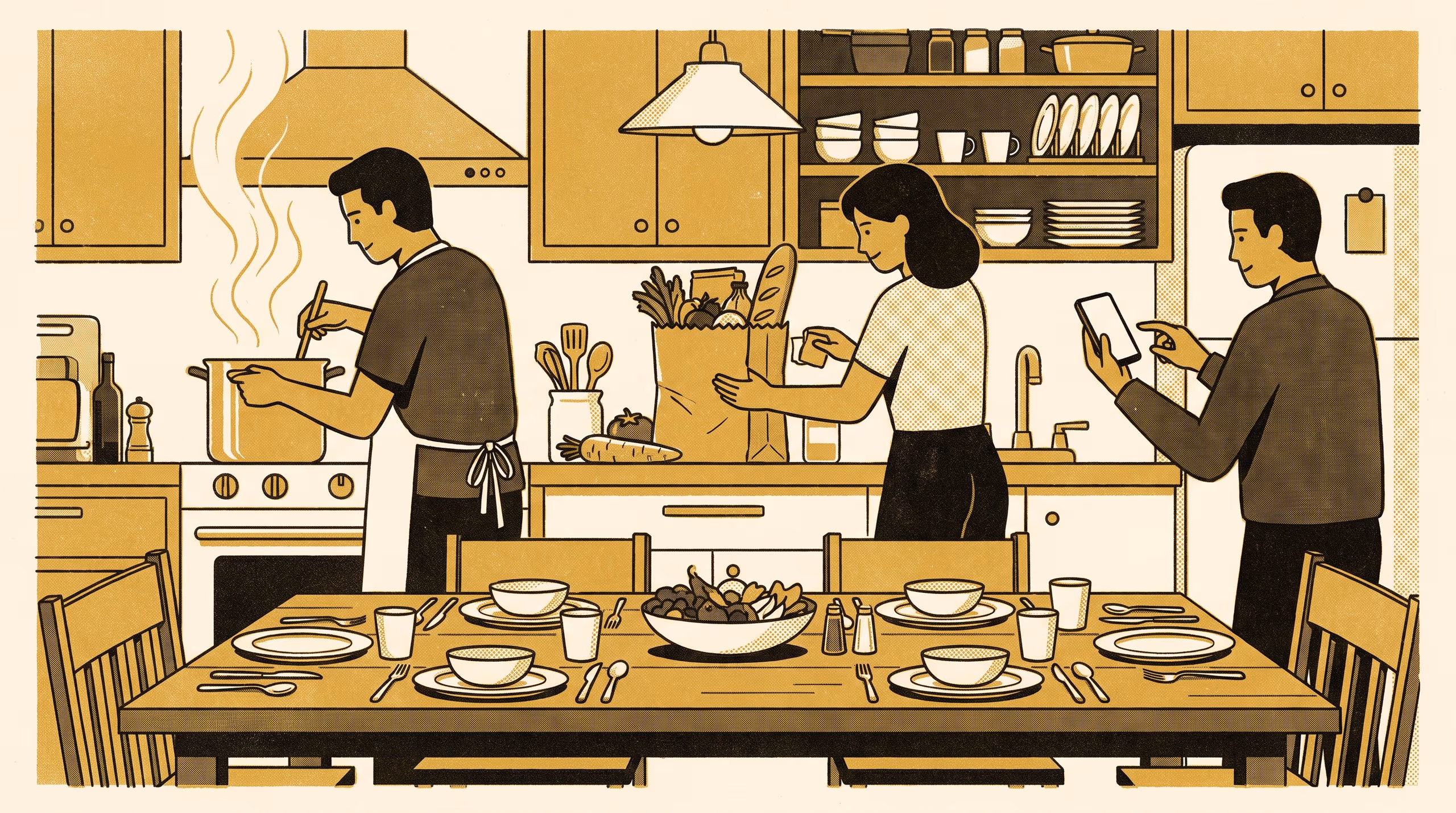 Illustration for Measuring the dinner vote: Come and see