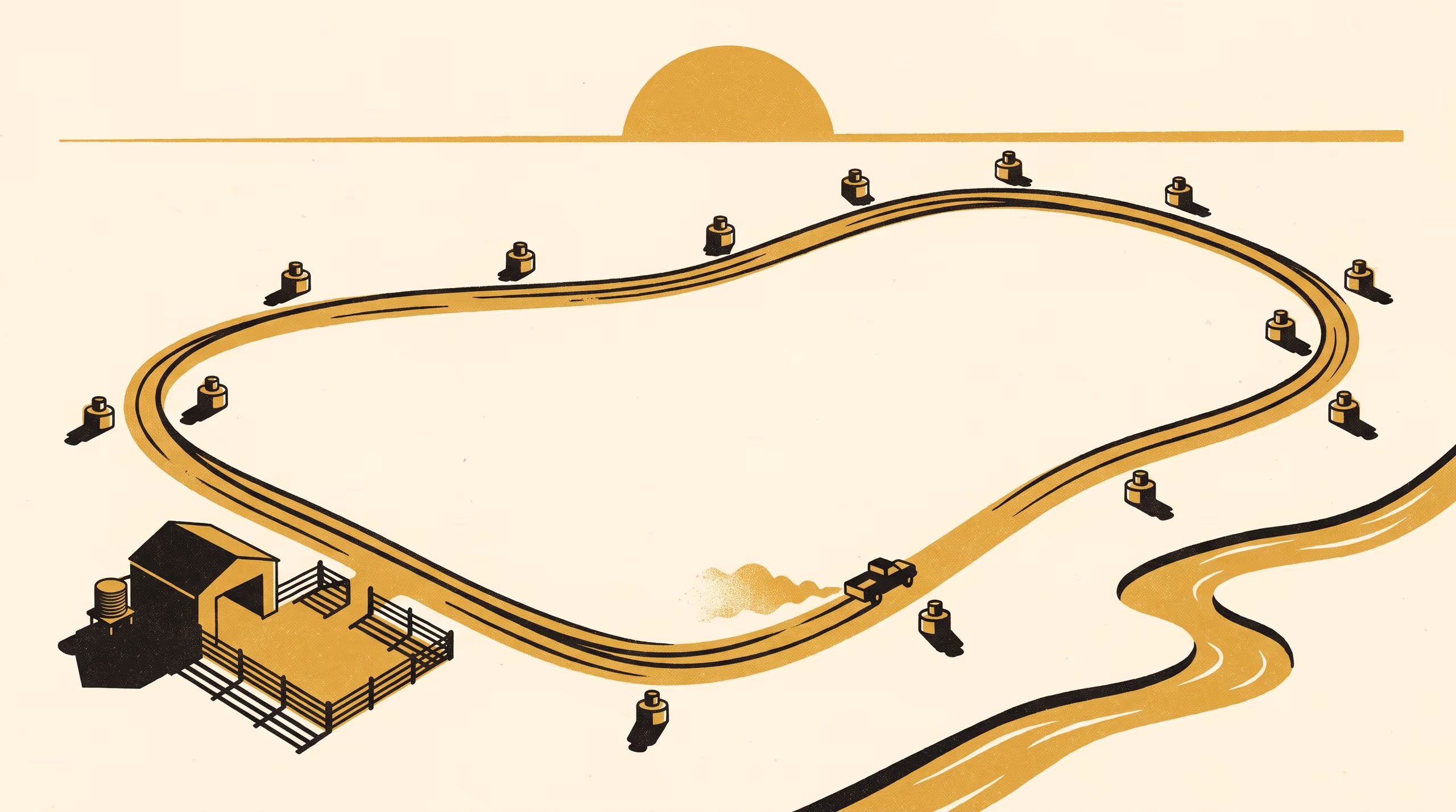 Illustration for Every Bore, Once: And home by dark: study the field round with the School of Underlying Conditions