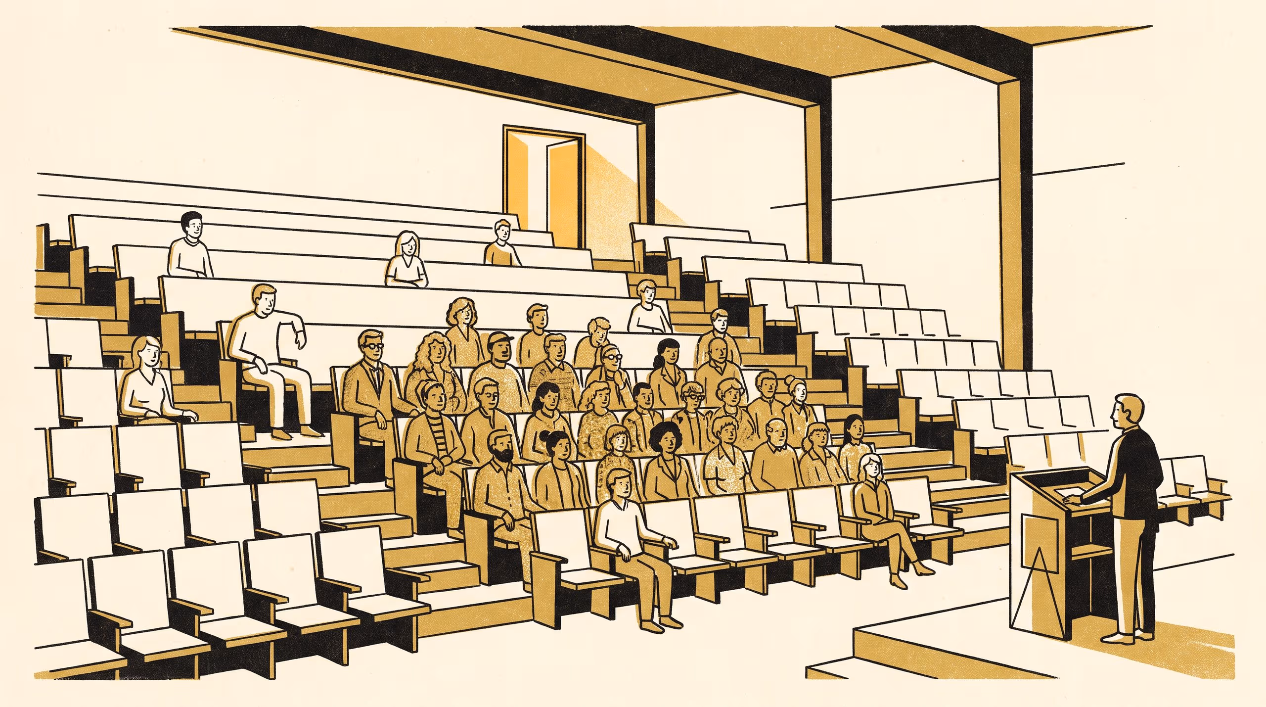 Illustration for Notes on the Back Row: Sit anywhere