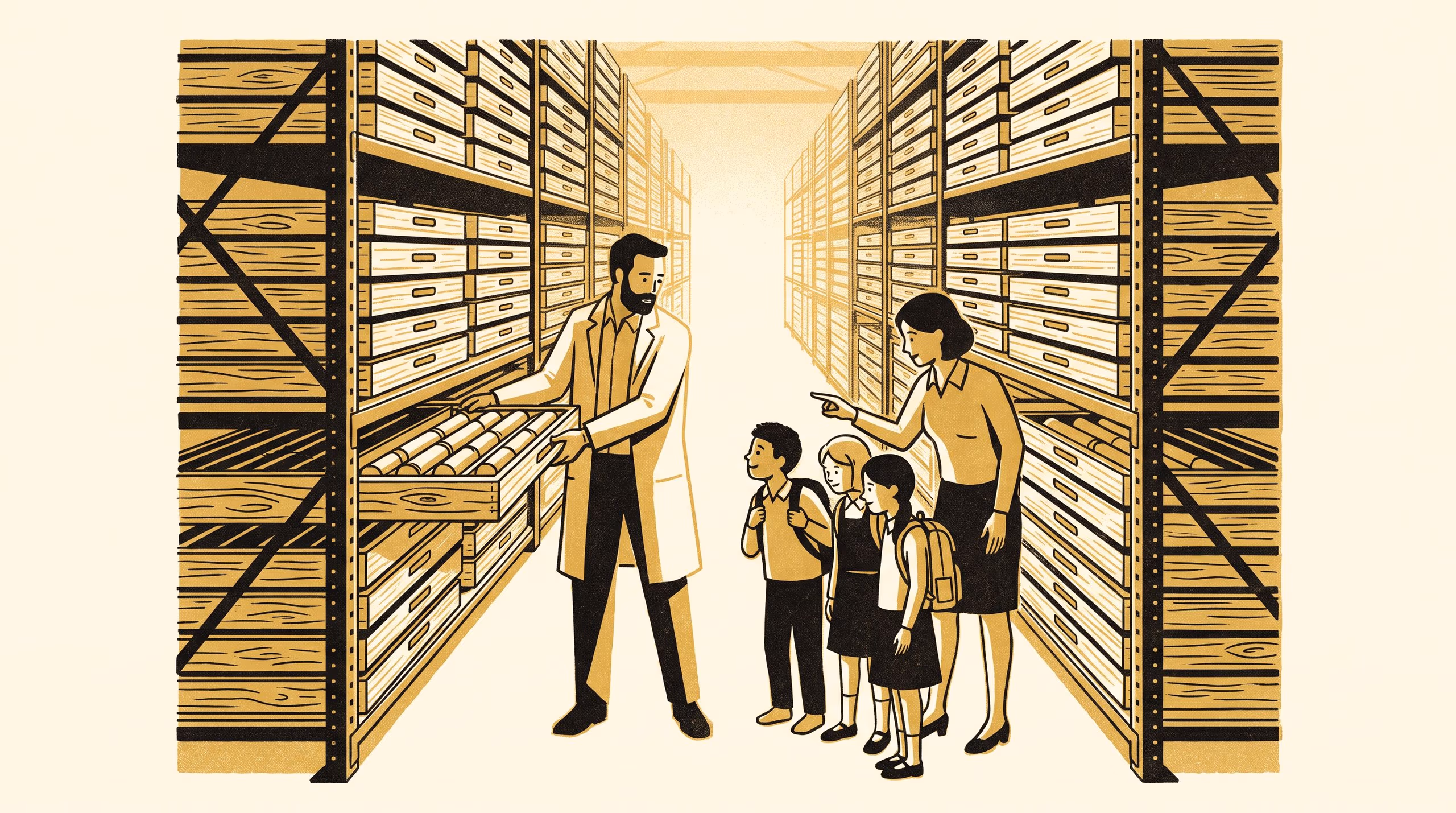 Illustration for Questions as old as the ground: Religious education classes at the School of Underlying Conditions