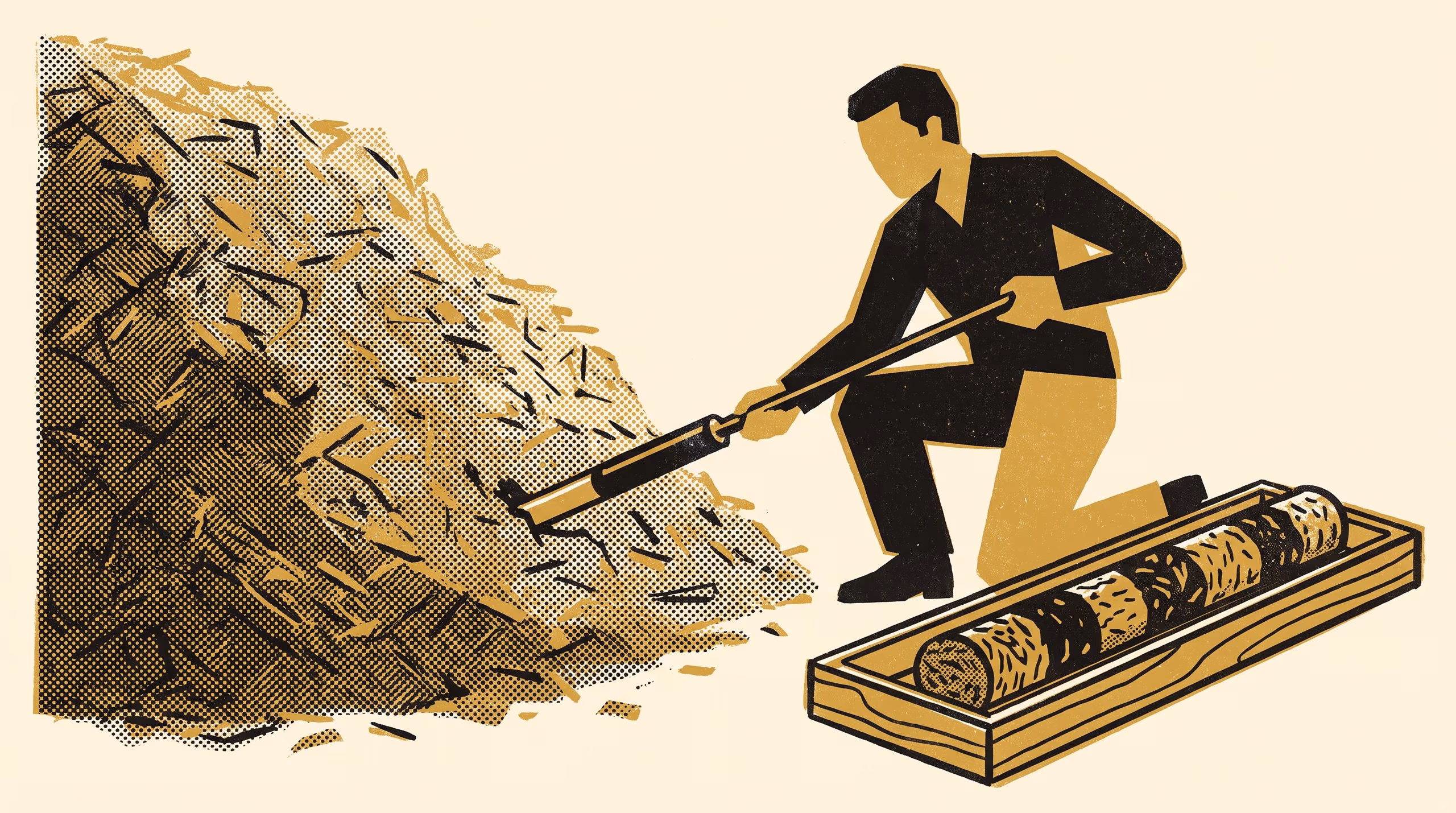 Illustration for Read the Pile from the Bottom Up: Research on the fuel a forest becomes while it waits