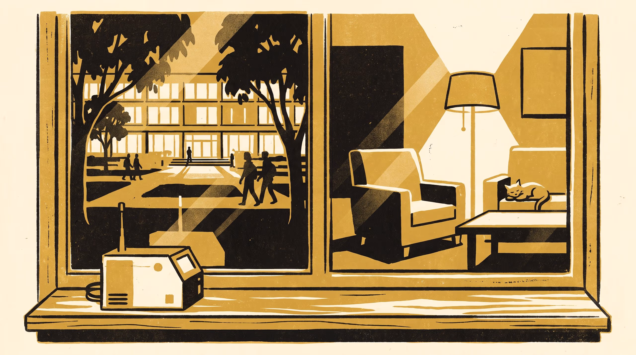 Illustration for Six Weeks There, None Here: A university that counts