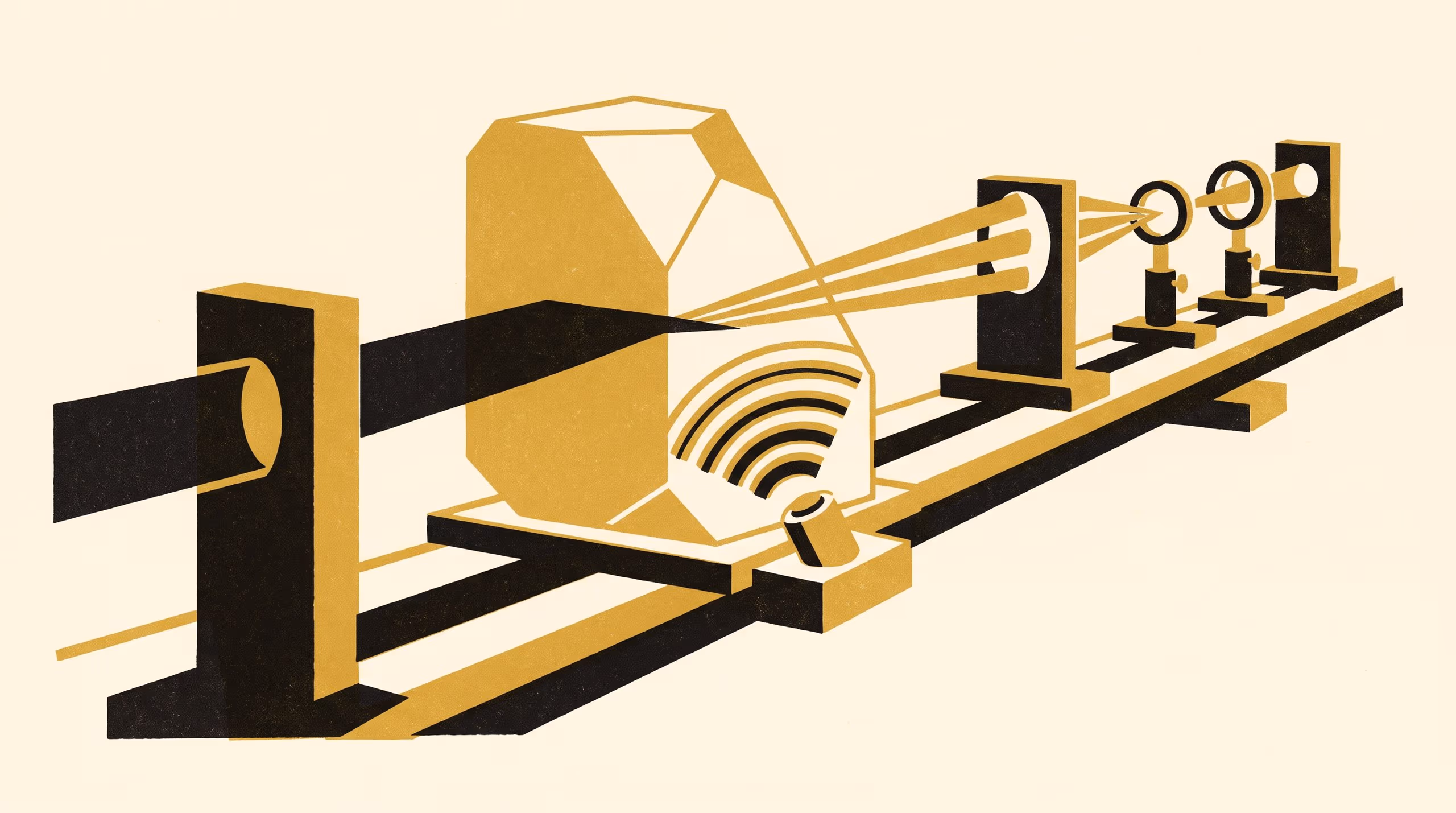 Illustration for The Grating Made of Sound: Research where one wave reads another