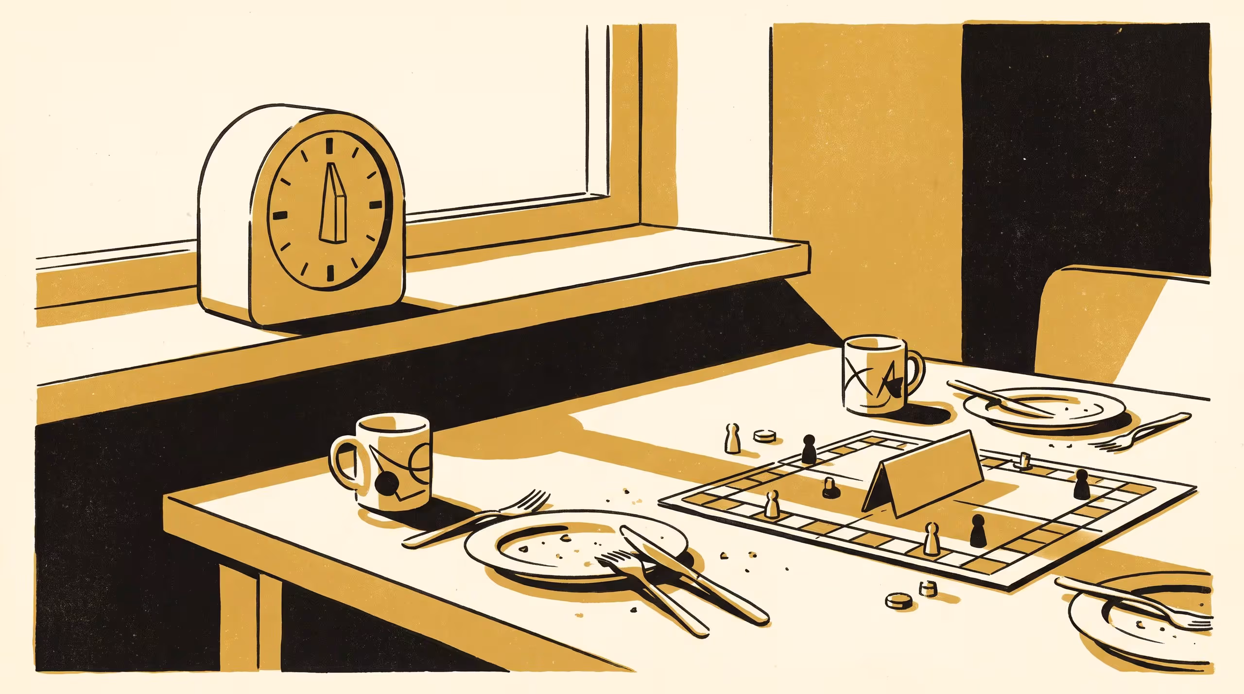 Illustration for The Clock Says Stop: We study what happens after.