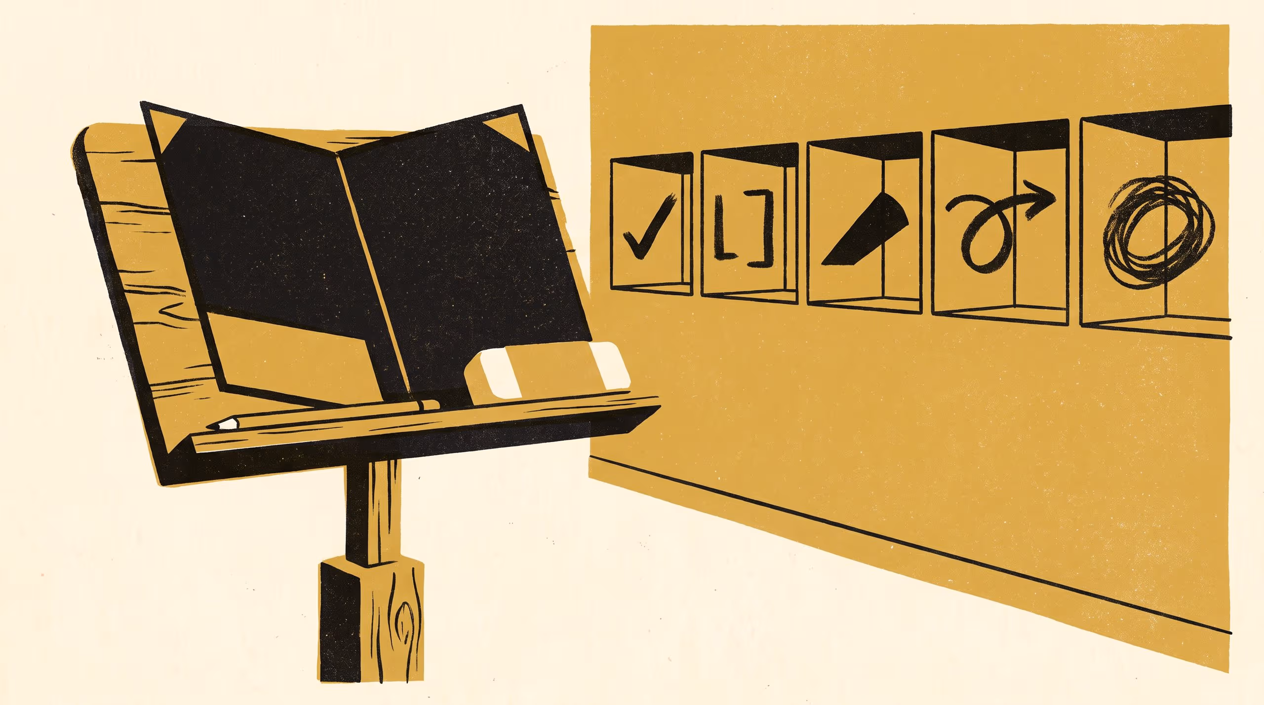 Illustration for What Is That Pencil Mark Actually For?: The case for the Pencil-Mark Key