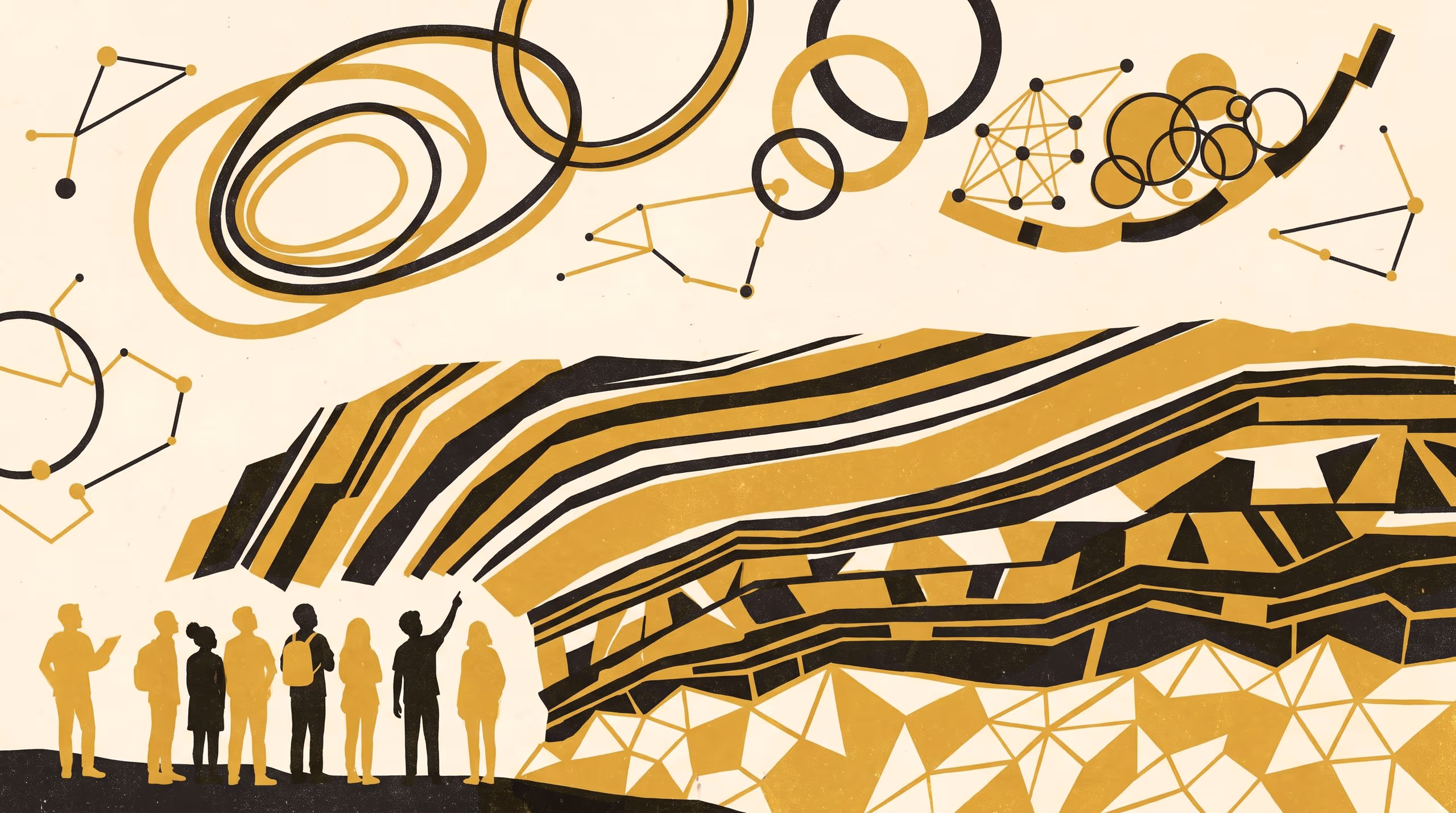Illustration for Well-Founded: Topology and set theory in the School of Underlying Conditions