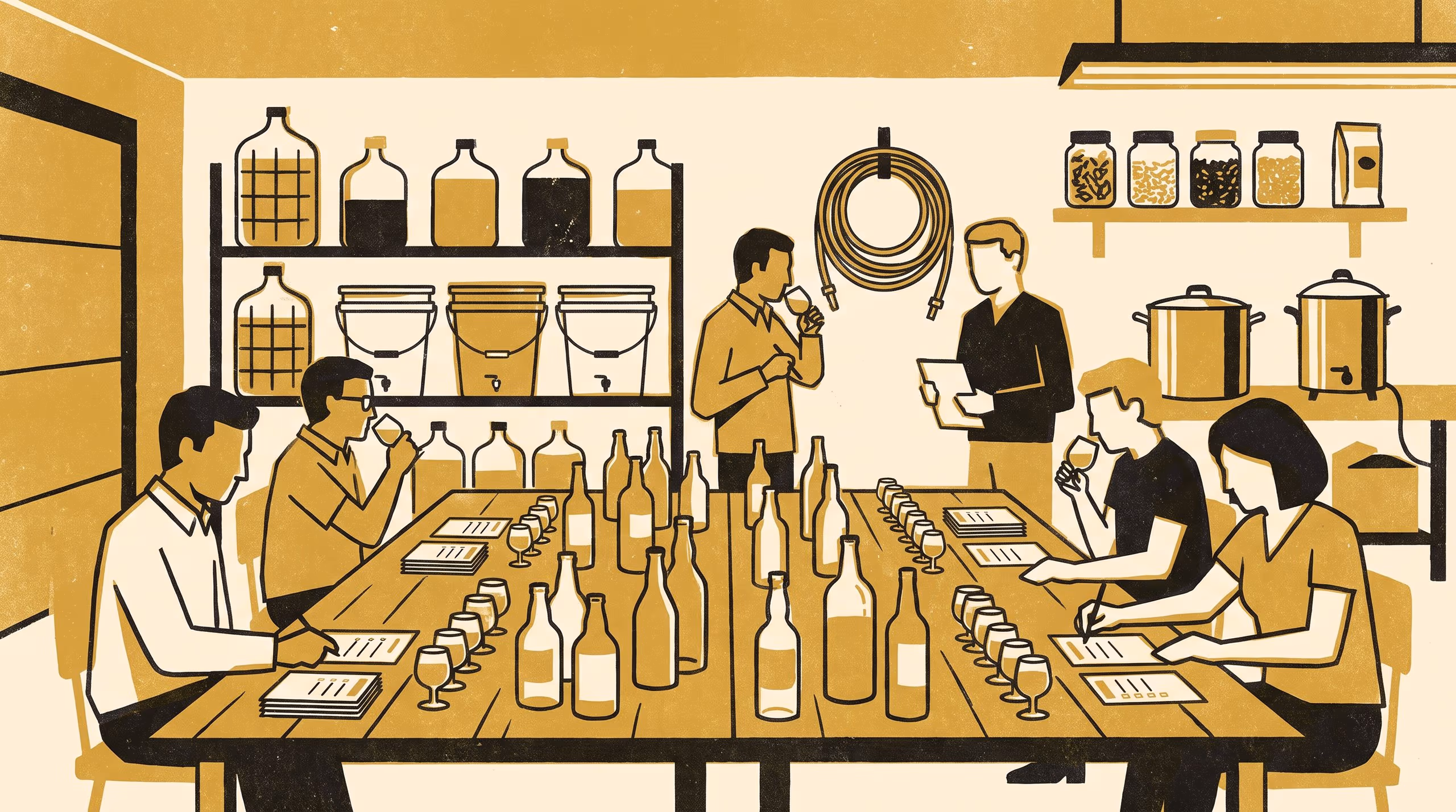 Illustration for Brewed To Type: A university that counts