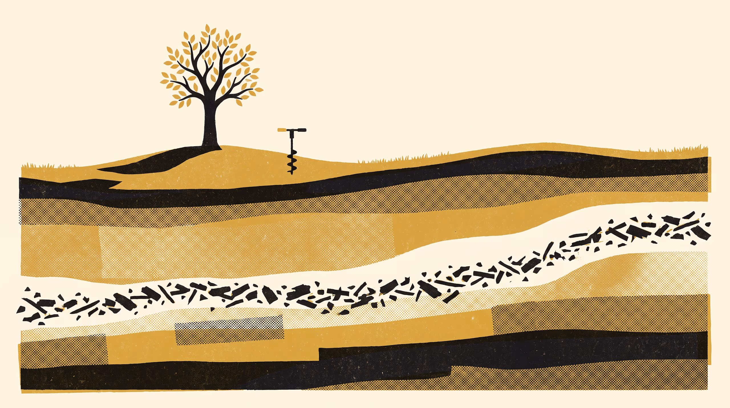 Illustration for What the Fire Left: The case for the charcoal in the ground