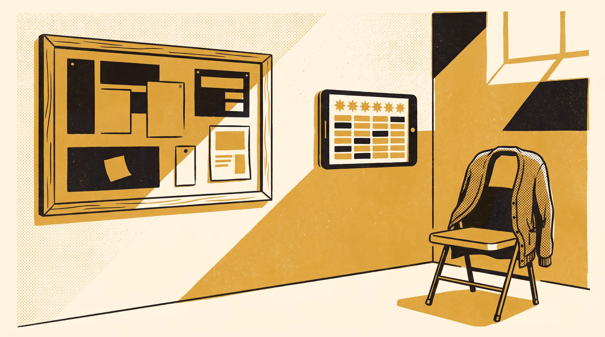 Illustration for Scored, Not Scheduled: A community hall's review-score floor, and what the School's Evaluation of Evaluation program built from watching it hold