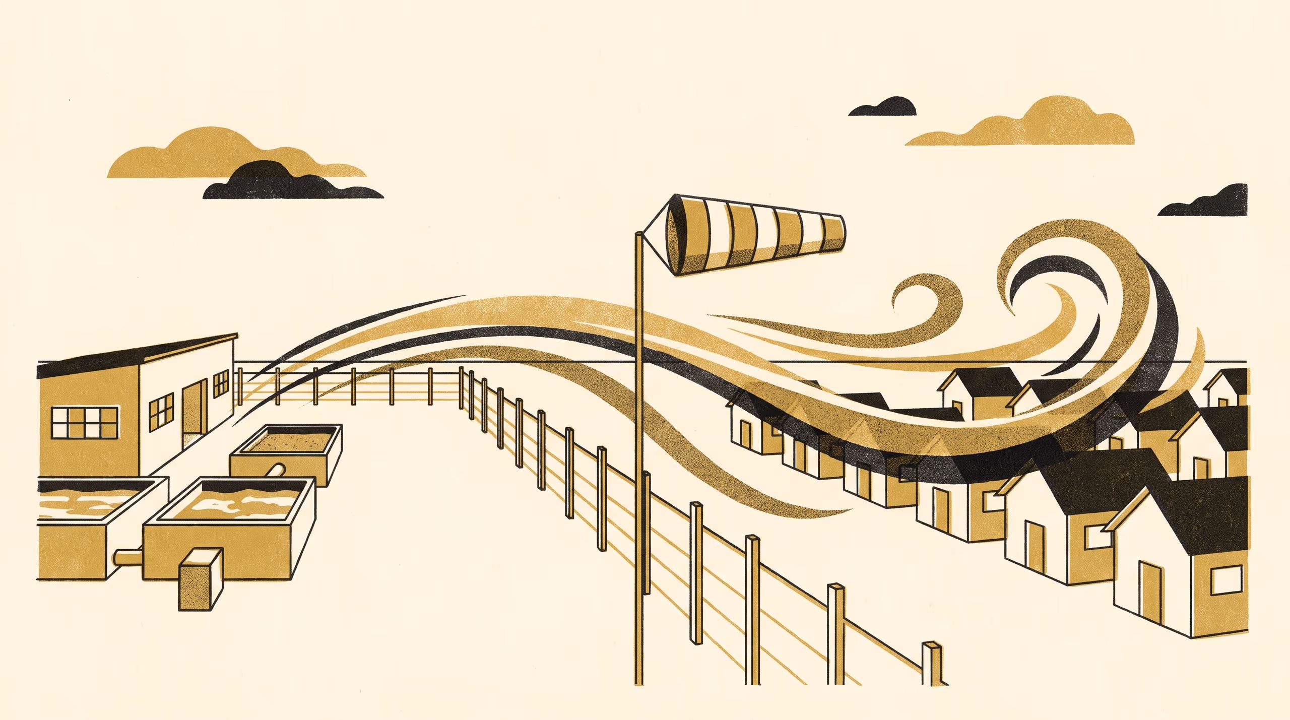 Illustration for Odour at the Fence Line: Five Years of Diaries, Review Cadences and Panel Sittings at the School of Continuous Improvement