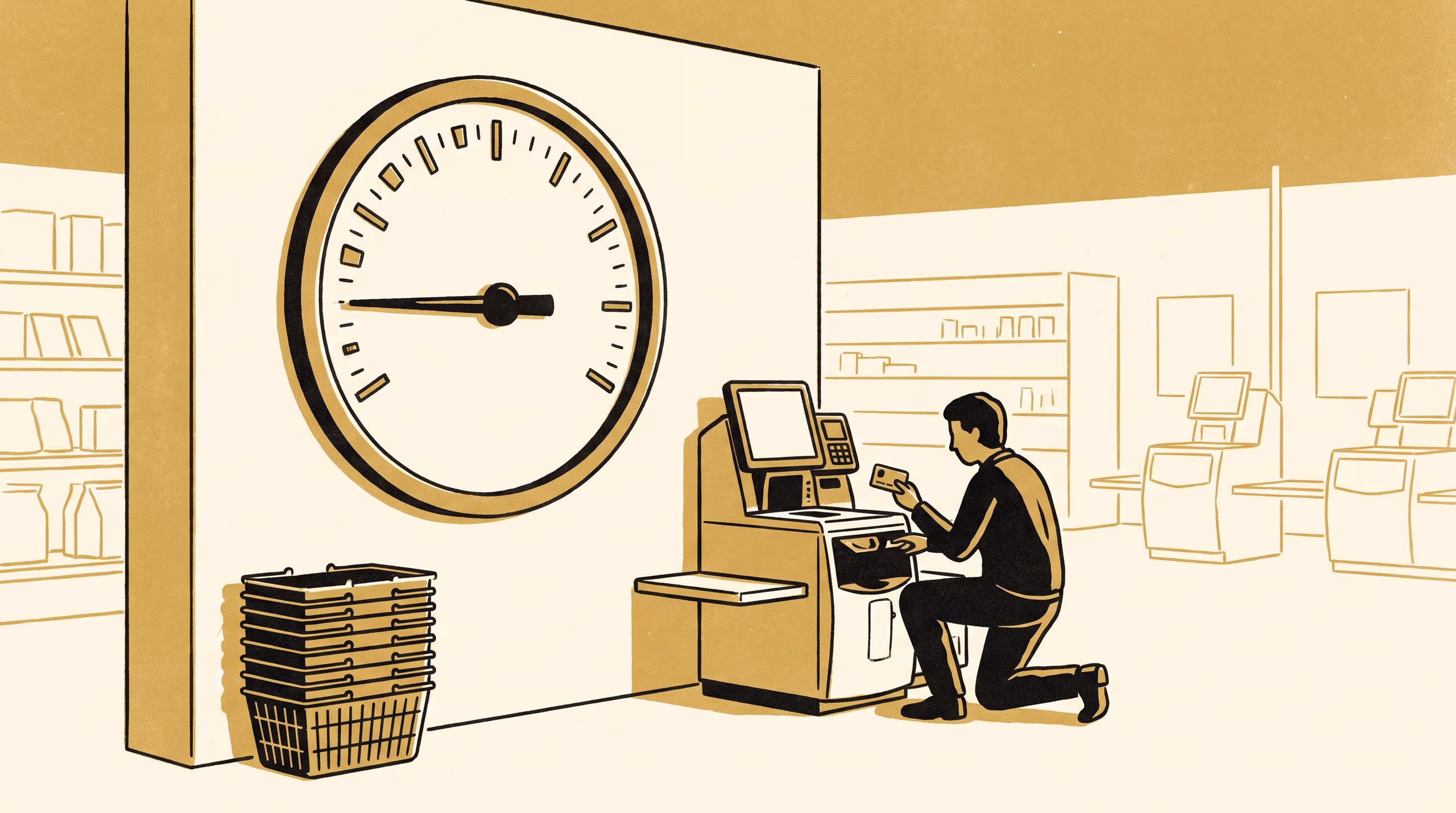 Illustration for Eleven Weeks of Warning, None at the Register: A Failed Replication of the Capability-Drift Workaround-Forecasting Index on a Supermarket Loyalty App's Self-Checkout Data