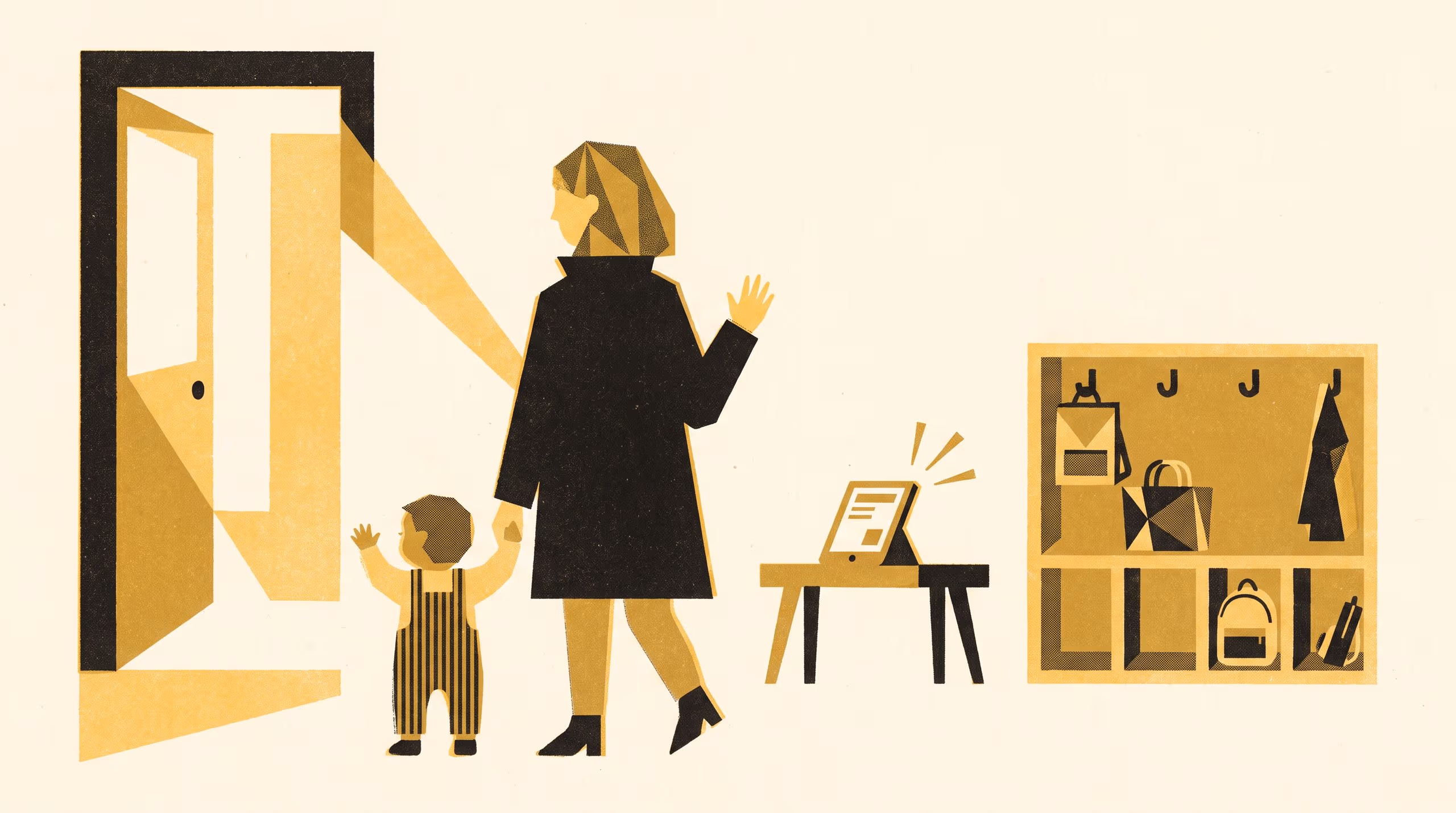 Illustration for Already Leaving When It Chimes: A Survey of Parent-Reported Reassurance Against Observed Departure Time at a Childcare Sign-In Kiosk