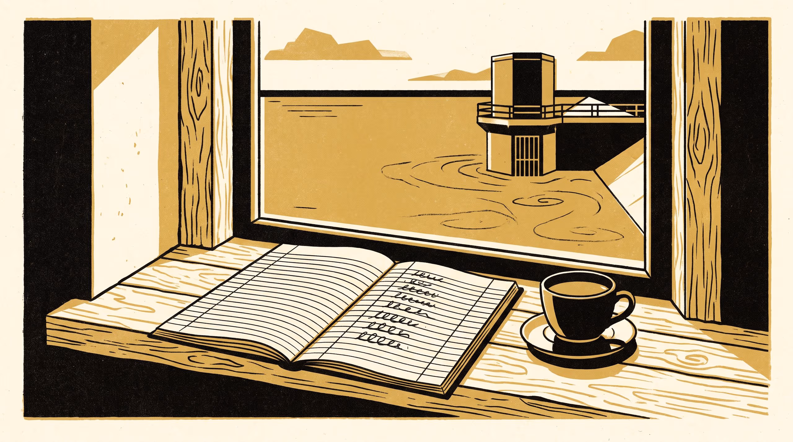 Illustration for Like Weak Tea: Simile and Season in a Reservoir Log's Water-Colour Column, 1979–2019