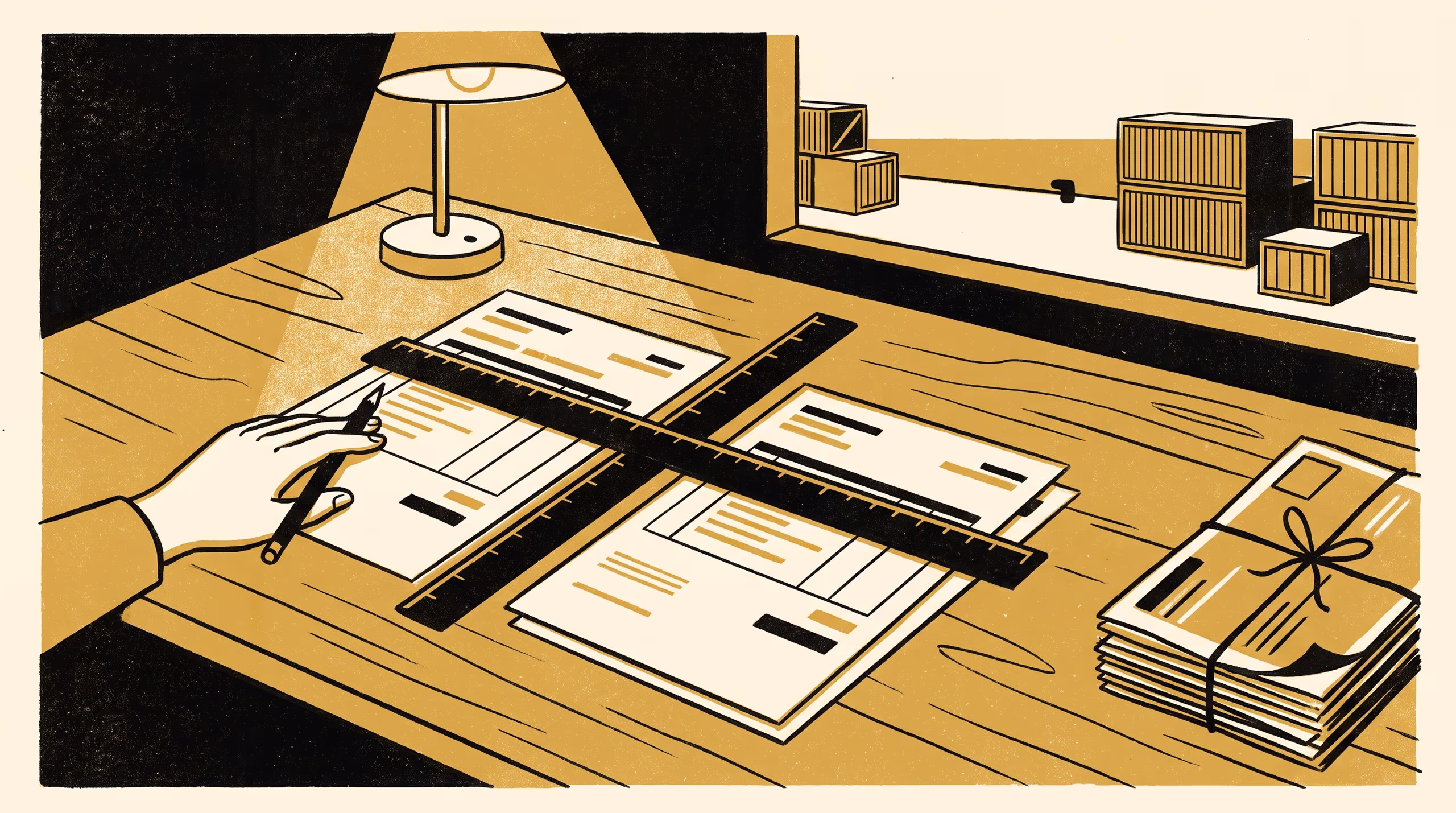 Illustration for On Their Face: A Close Reading of Sixty-Three Notices of Refusal from a Documentary-Credits Desk