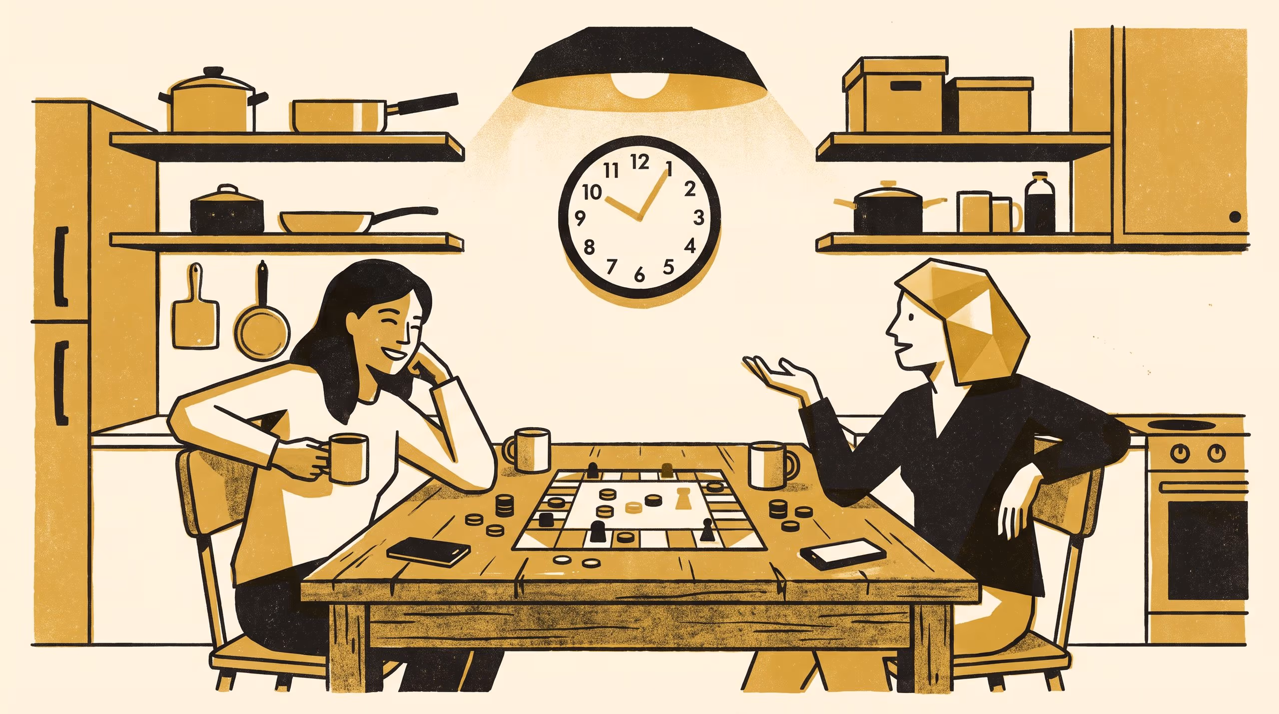 Illustration for Pinned, Not Practised: Interviewing Share-House Residents About What a Group Chat's House Rules Still Govern