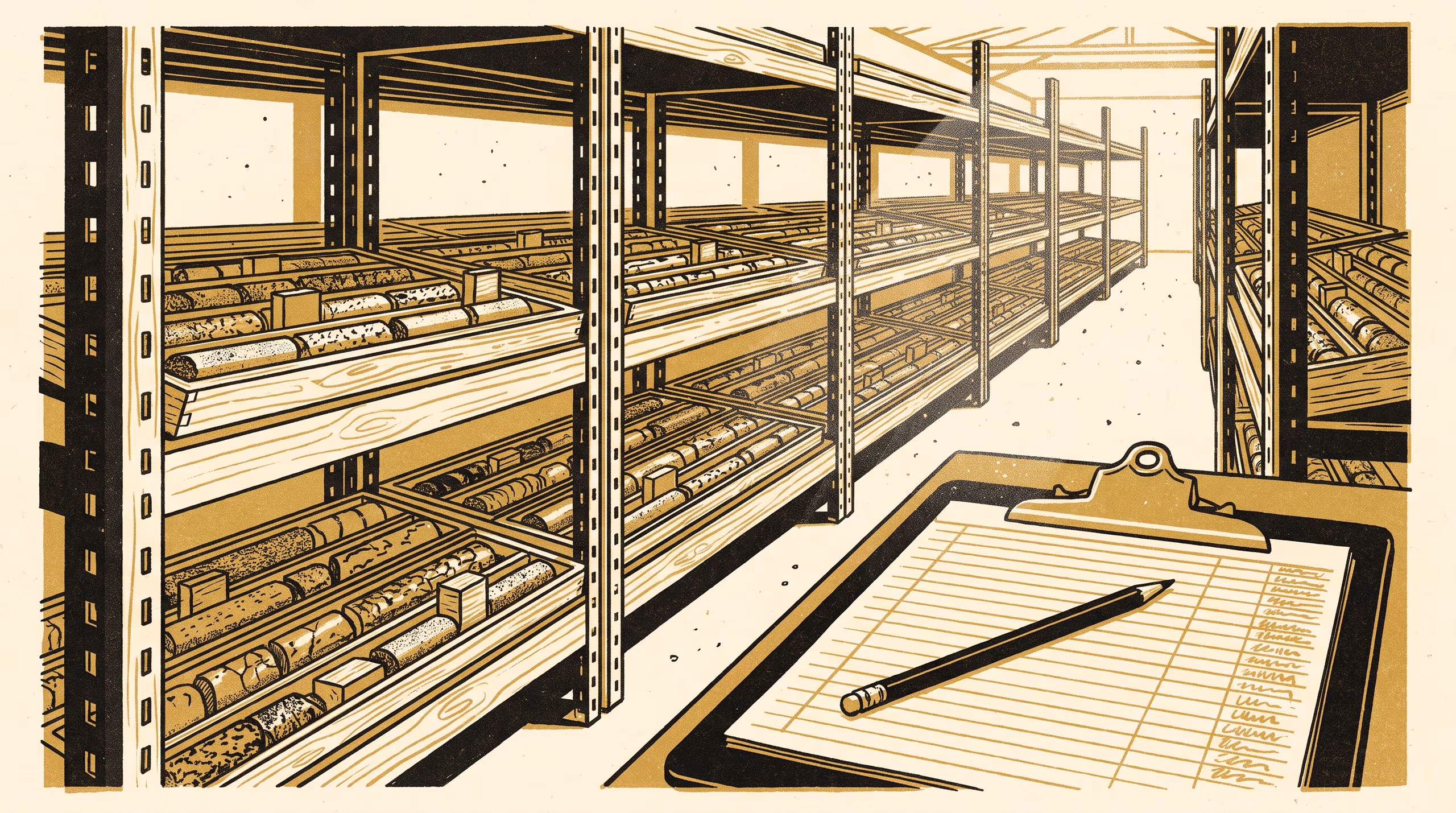 Illustration for As Before, But Worse: A Working Life in the Remarks Column of a Regional Survey's Borehole Logs