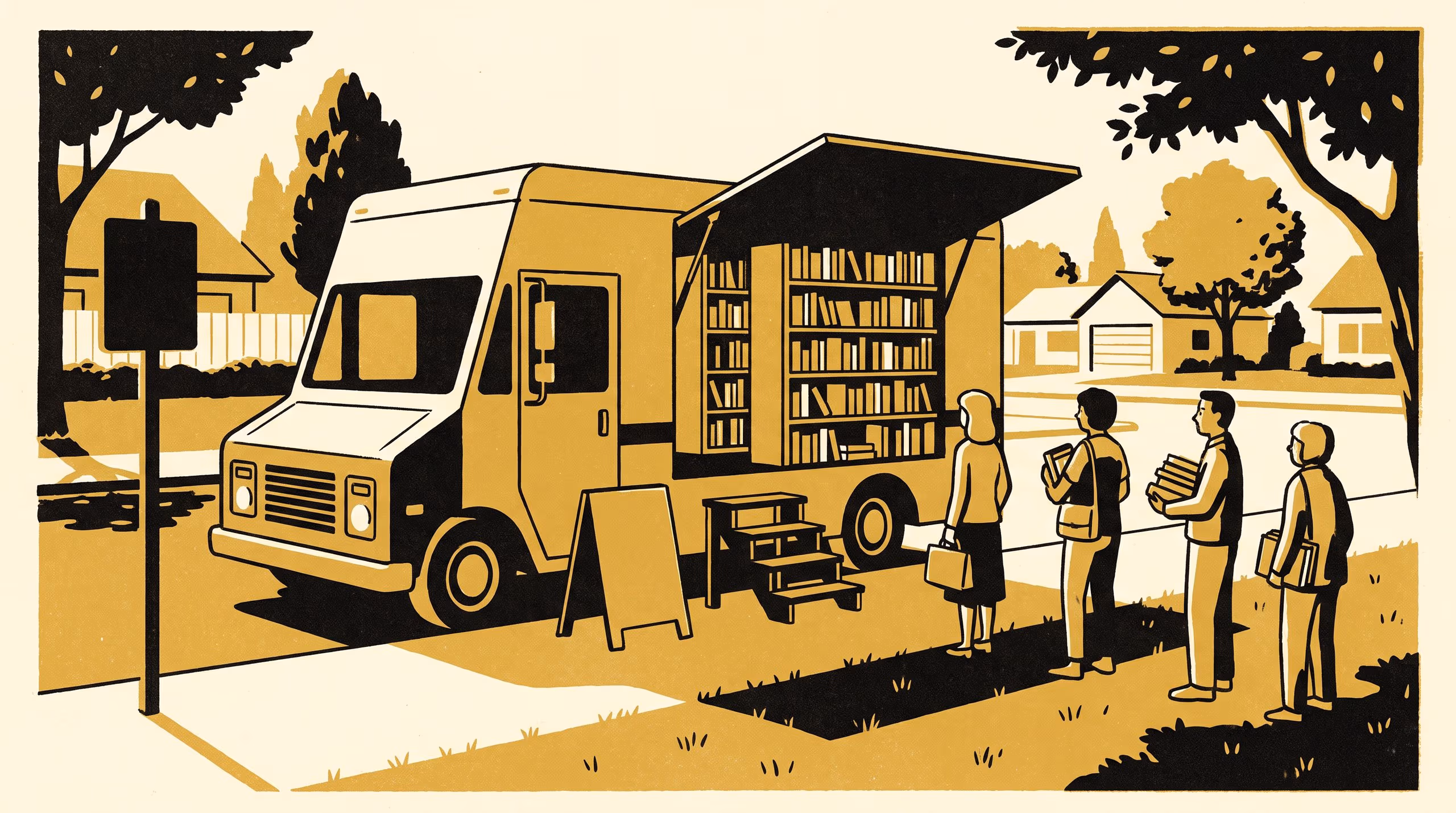 Illustration for A Quick Visit Scores Best: A Discrete-Choice Experiment on Mobile Library Stop Timetables, Set Against the Loans-Per-Van-Hour Figure a Council Route Review Ranks Its Stops On