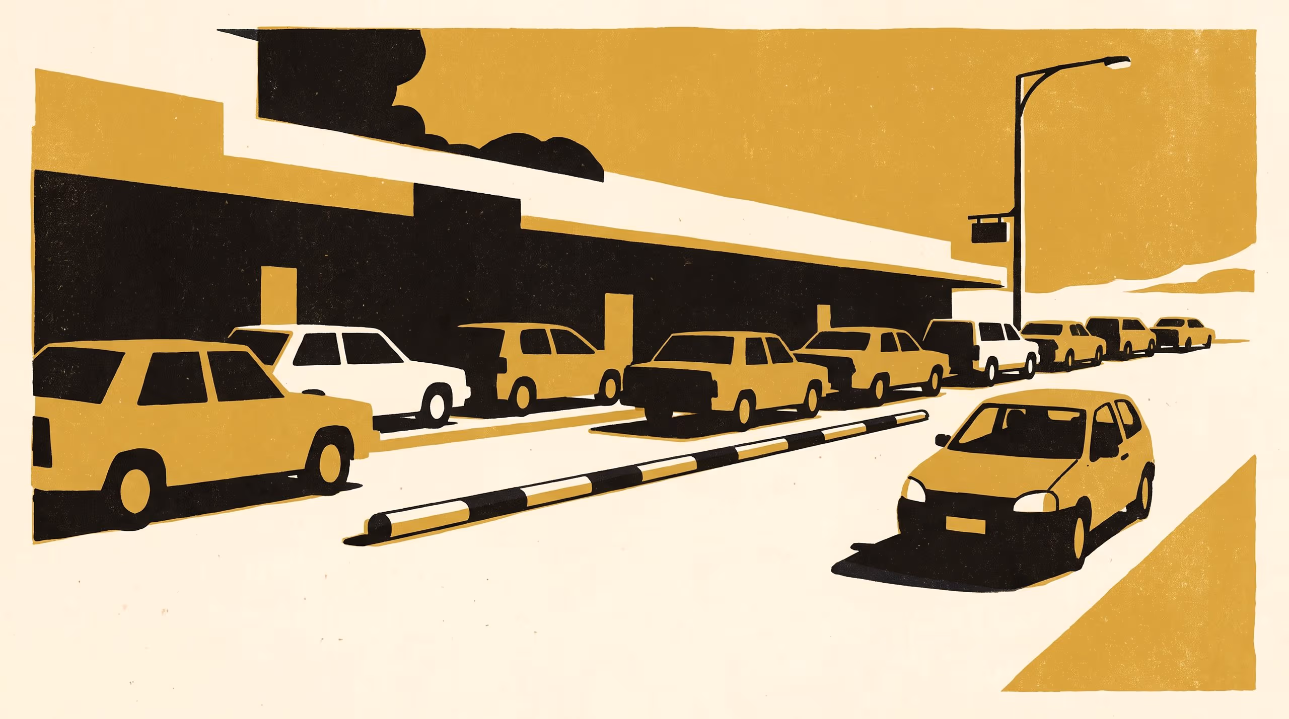 Illustration for Can a Painted Stick Tell a Driver Whether the Gap Will Fit?