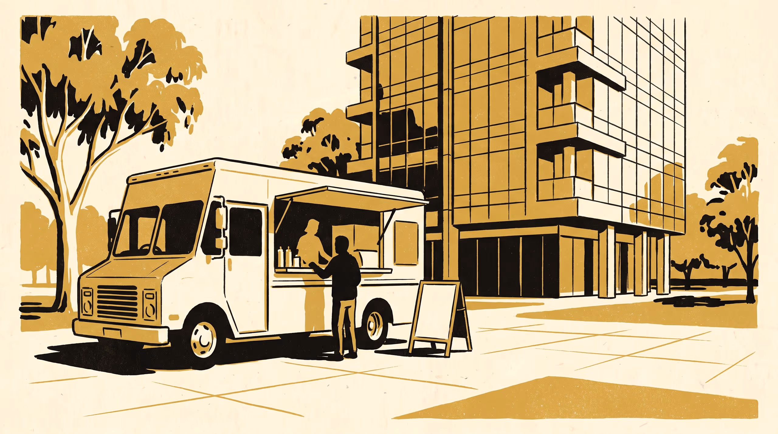 Illustration for One Truck, Every Truck: A Single-Site Case Study of a Food Truck's Exclusivity Trade-Off, and What the University Did With It