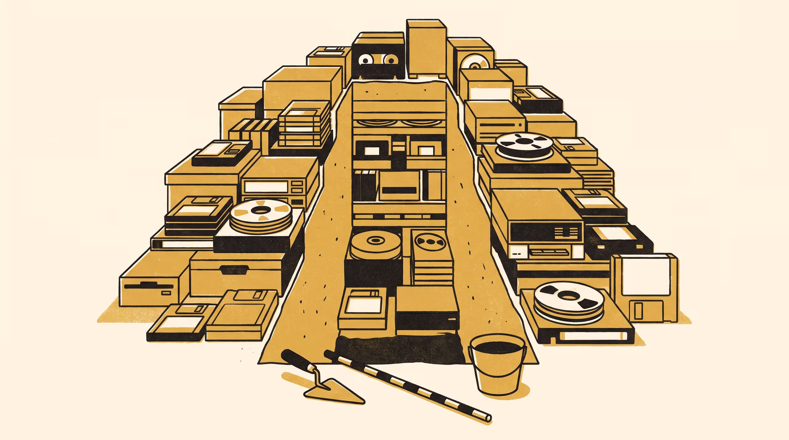 Illustration for A Site That Can Be Dug Twice: Stratigraphic Excavation of the Nested Archives on a Decommissioned Backup Volume