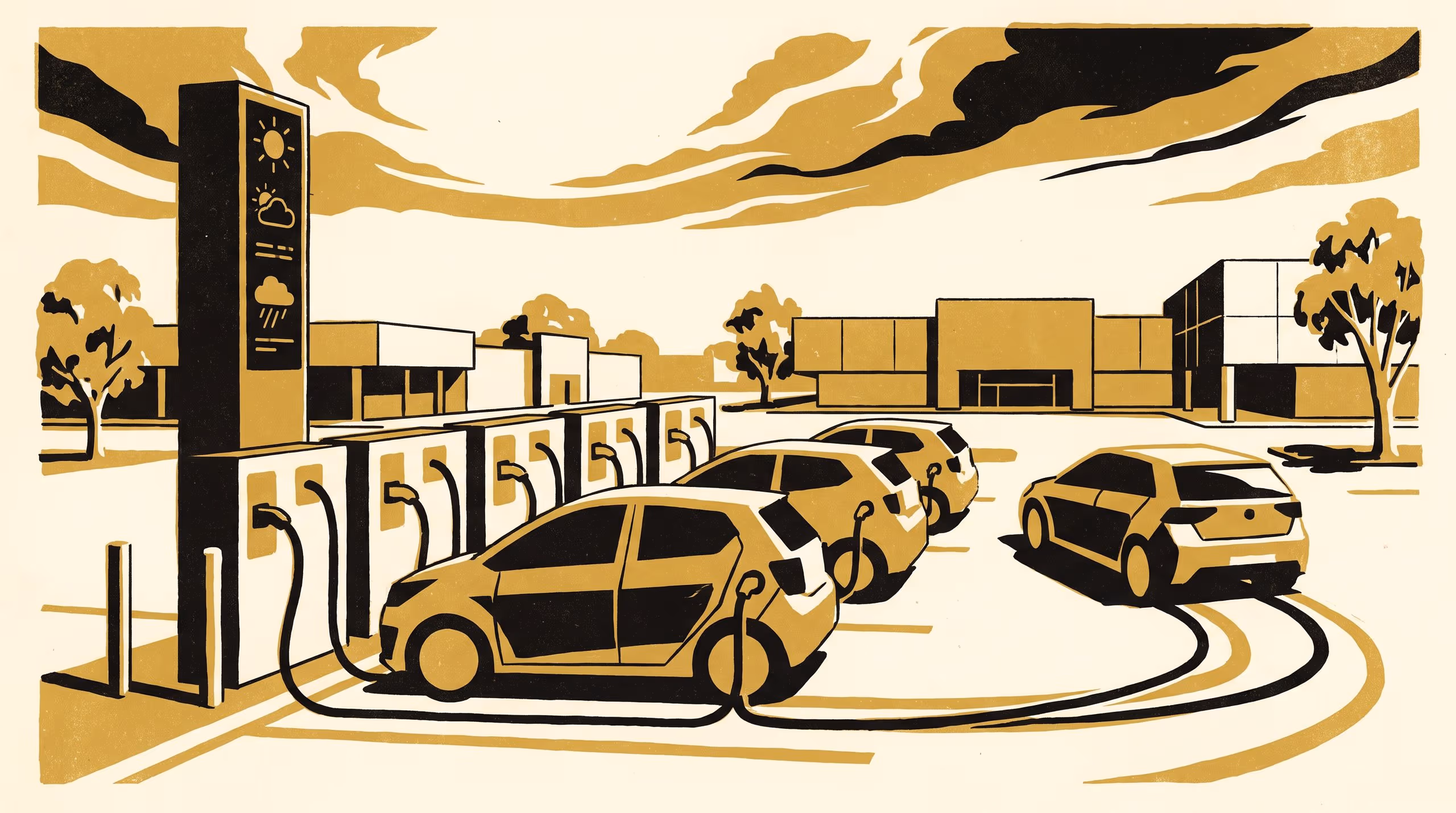 Illustration for The Reset Equilibrium: Queue-Position Forecasting and Strategic Re-Entry at a Shopping-Centre EV Charging Bank