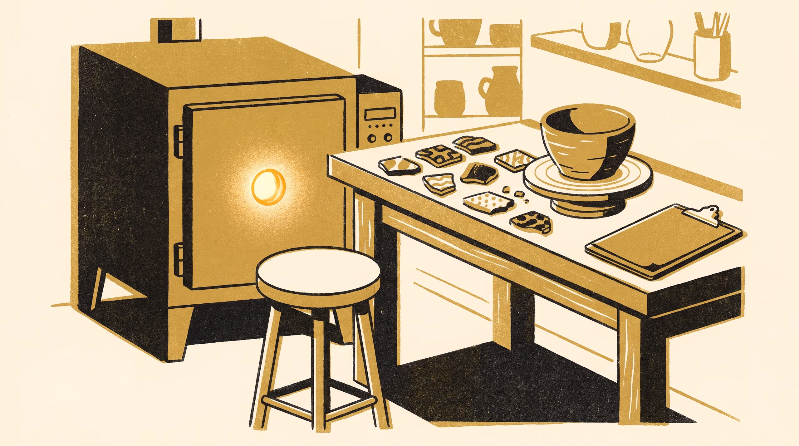 Illustration for Interviewing for Authenticity: A Taxonomy of Verbal Tactics in a Community Pottery Guild's Live Glaze-Recipe Check