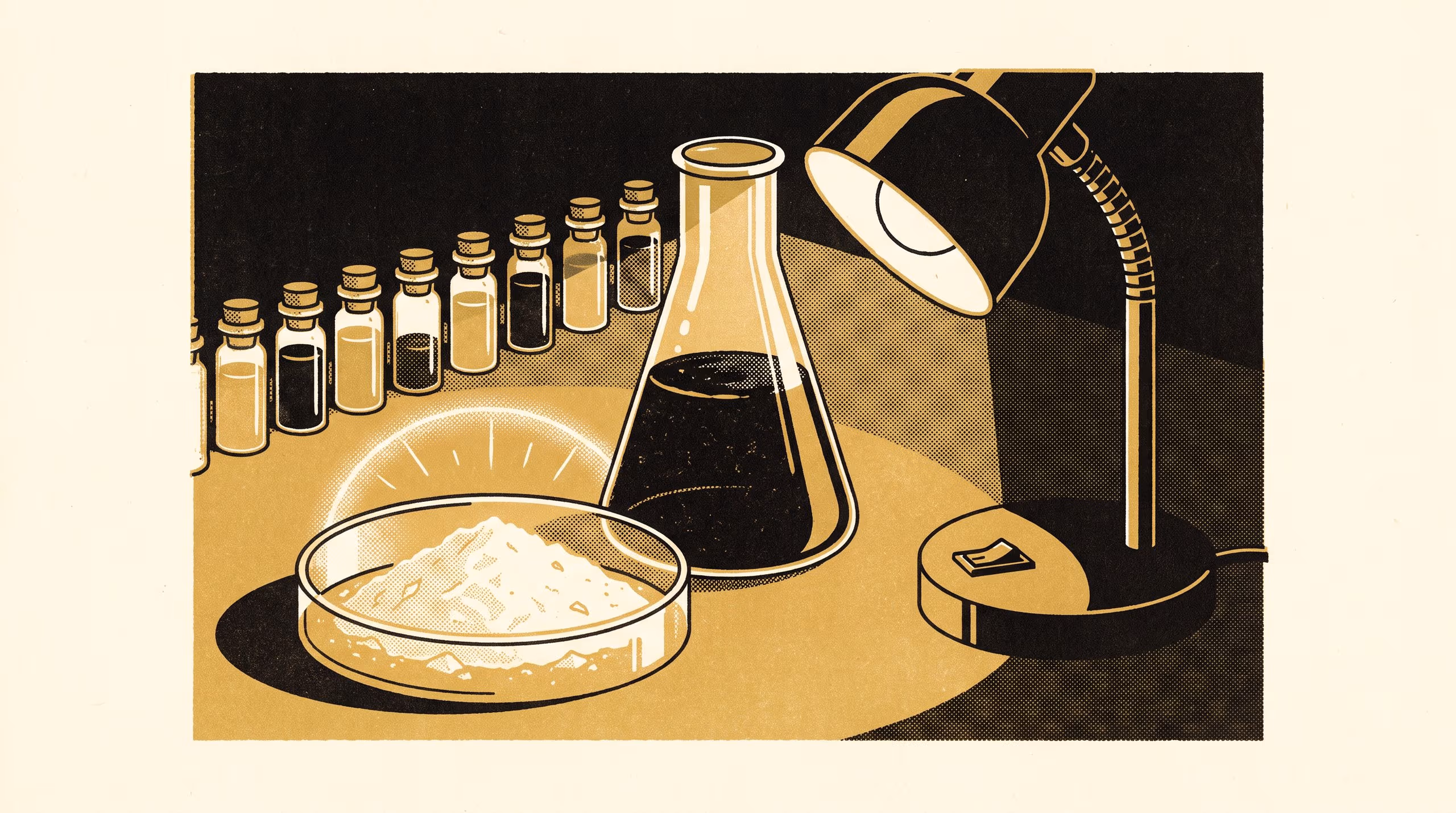 Illustration for Afterglow in the Mother Liquor: Nine Purification Passes and a Back-Doping Series on One Batch of a 1,3,5-Triarylbenzene