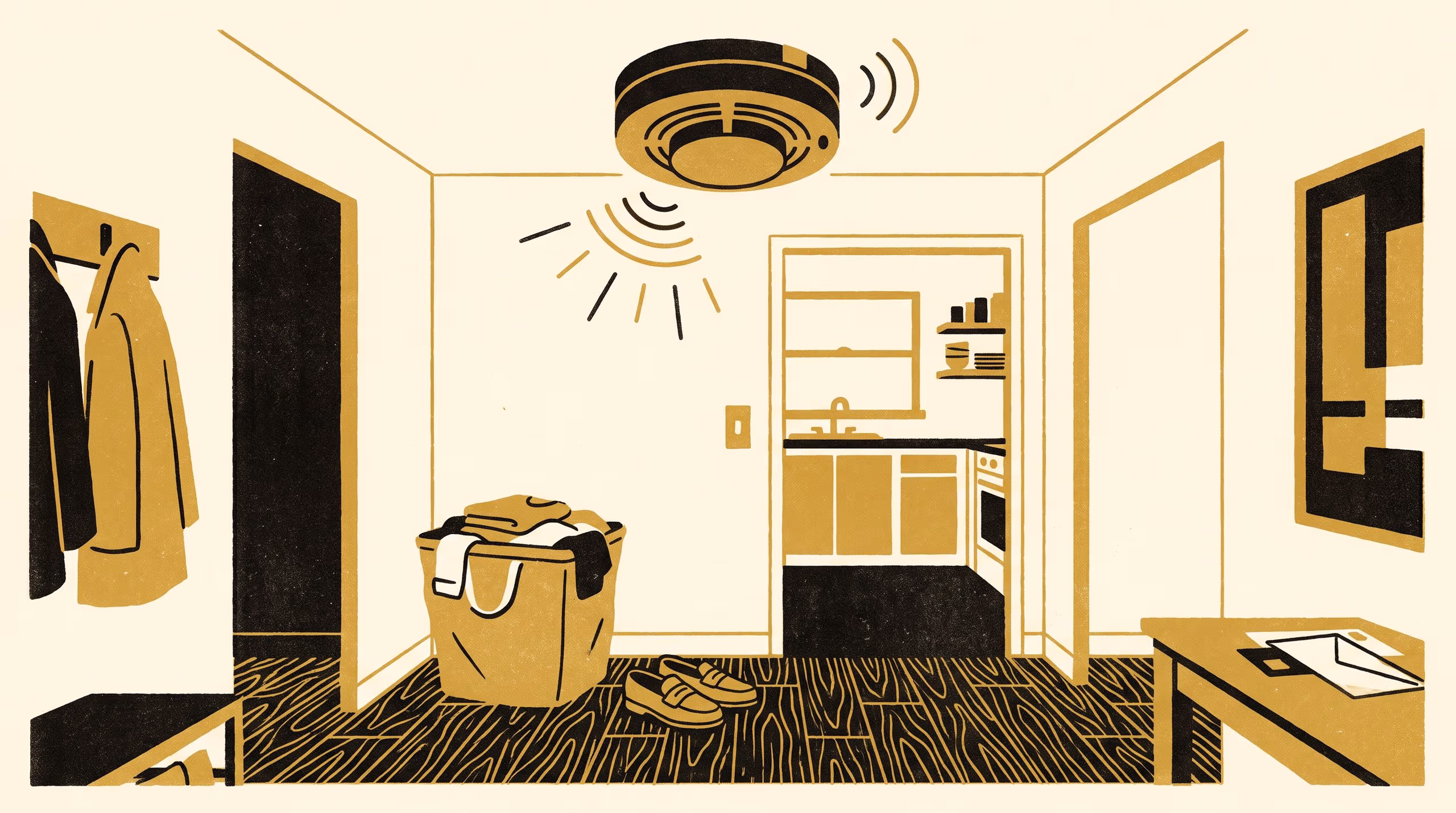 Illustration for The Chirp Nobody Answered: A Single-Site Case Study of Diffusion of Responsibility in Shared-Household Maintenance, with a Teaching Note for Facilities Practice
