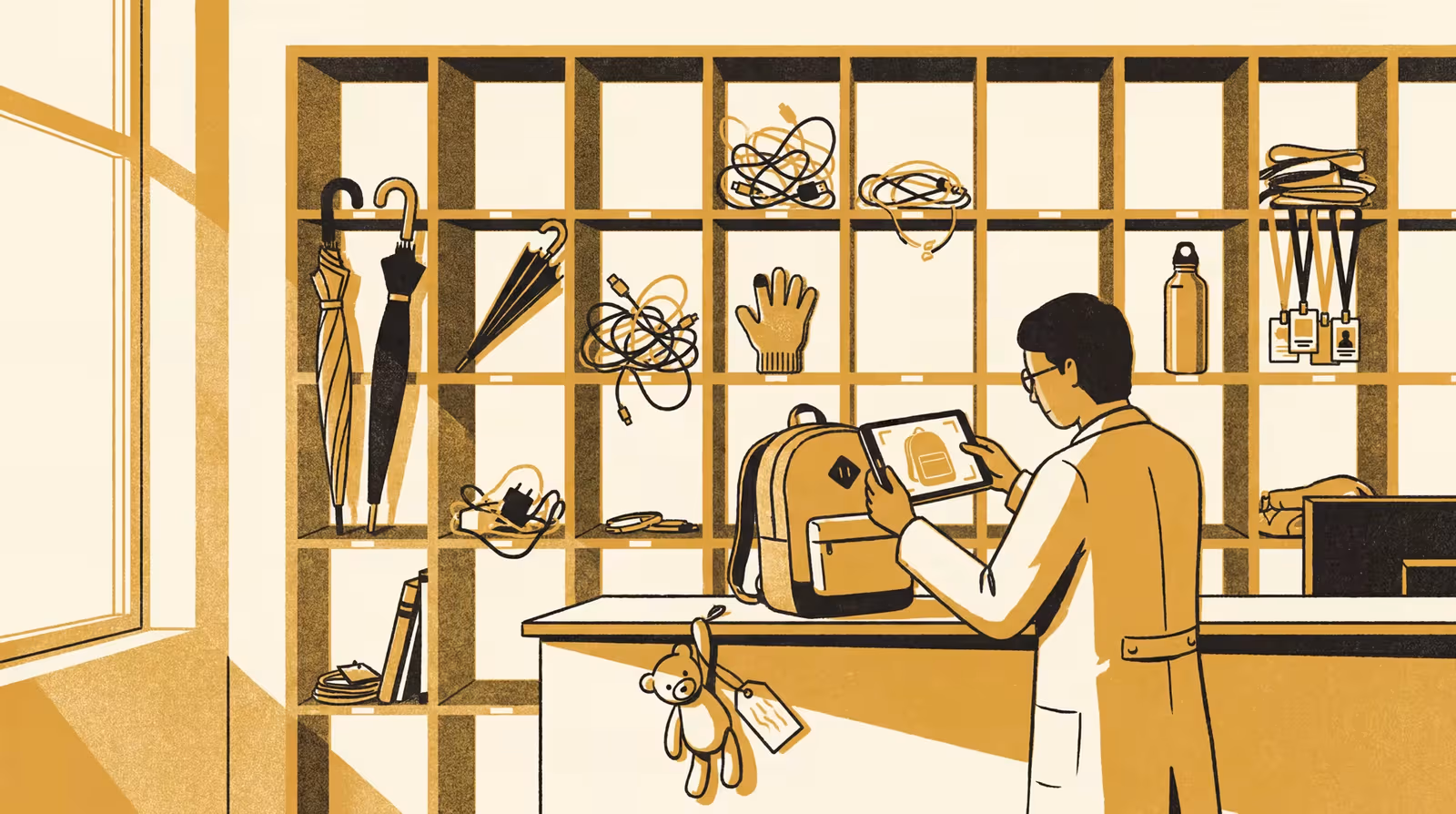 Illustration for Sorted on Arrival: Deployment and Ablation of an Agentic Intake Tool for the Campus Lost Property Store