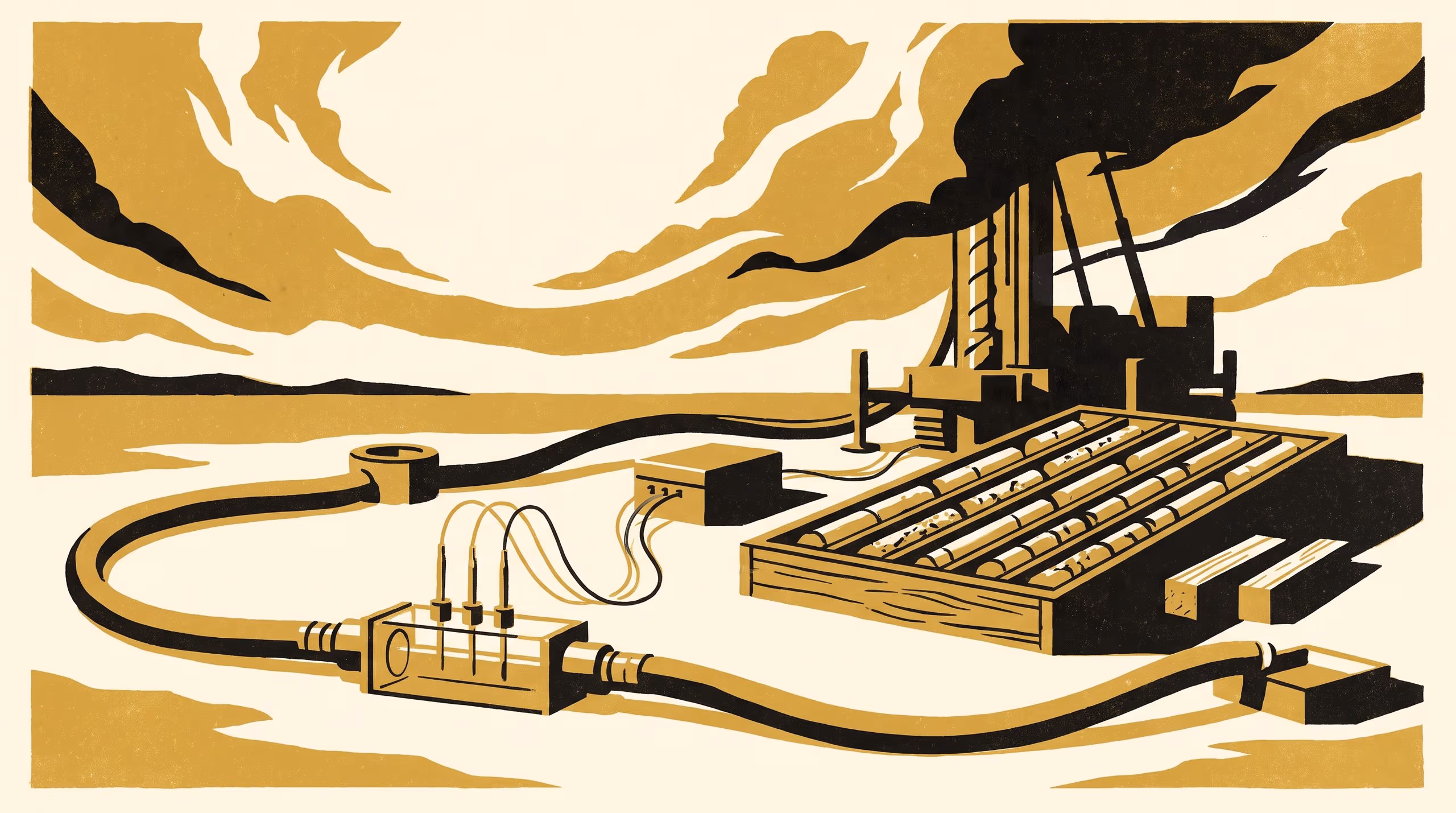Illustration for What the Return Water Saw: In-line Potentiometric Logging of Drilling-Fluid Returns across Intervals of Core Loss