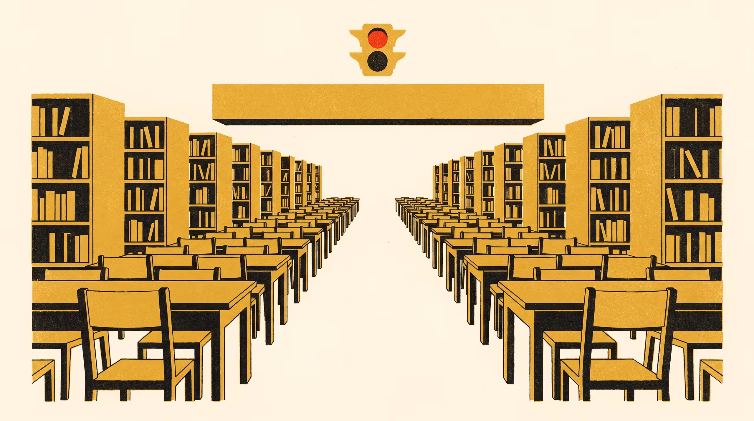 Illustration for Same Flip, Six Readings: What Actually Trips the Library Silent Floor's Noise Light Red