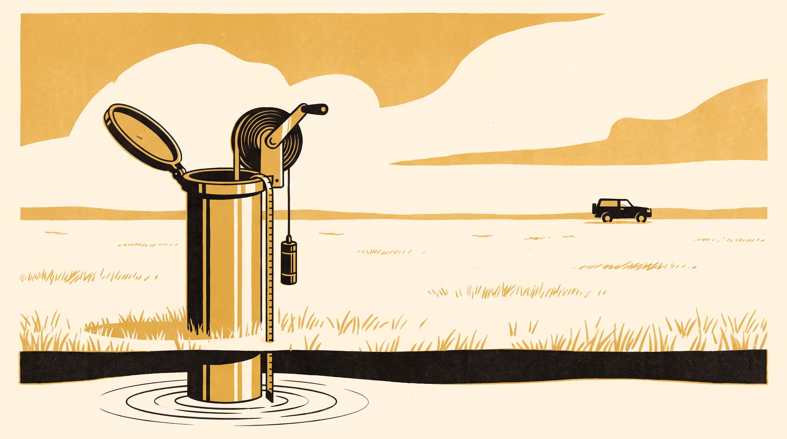 Illustration for Somebody Was Here: On-Logger Recognition of the Manual Dip in a Monitoring Bore's Pressure Trace