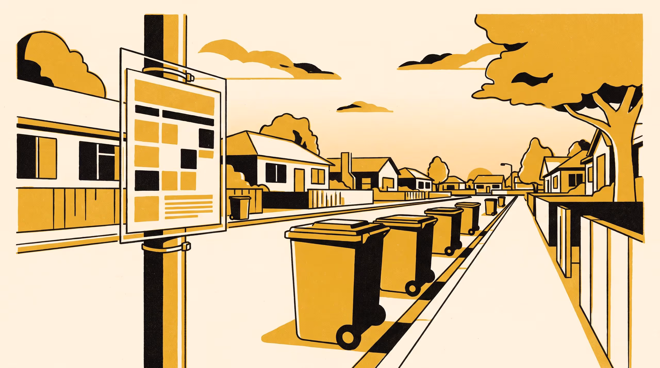 Illustration for Whichever Bin the Neighbours Already Rolled: A Street-by-Street Quasi-Experiment on Roster Age and the Shift from Reading to Copying on Bin Night