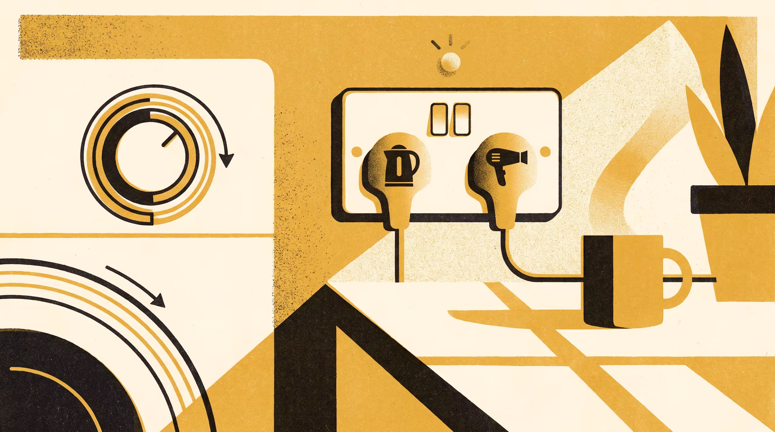 Illustration for Whoever Was Mid-Load: A Share-House Power-Board's Fairness Rotation Rarely Decides Which Appliance an Energy Budget Cuts