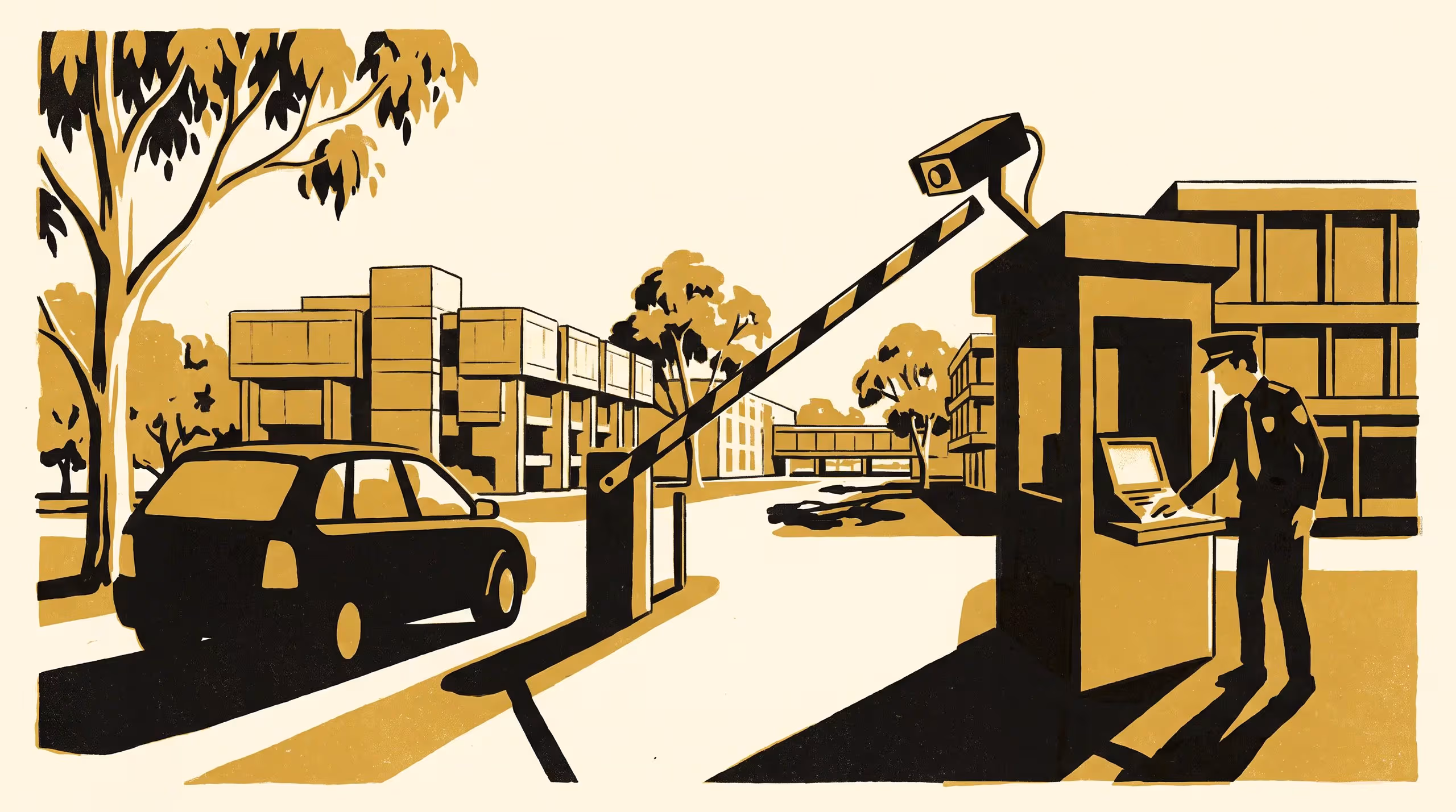Illustration for High Score, Low Scrutiny: A Two-Gate Quasi-Experiment on Whether Displaying a Boom Gate's Autonomous-Approval Score Changes Which Vehicles Security Actually Checks
