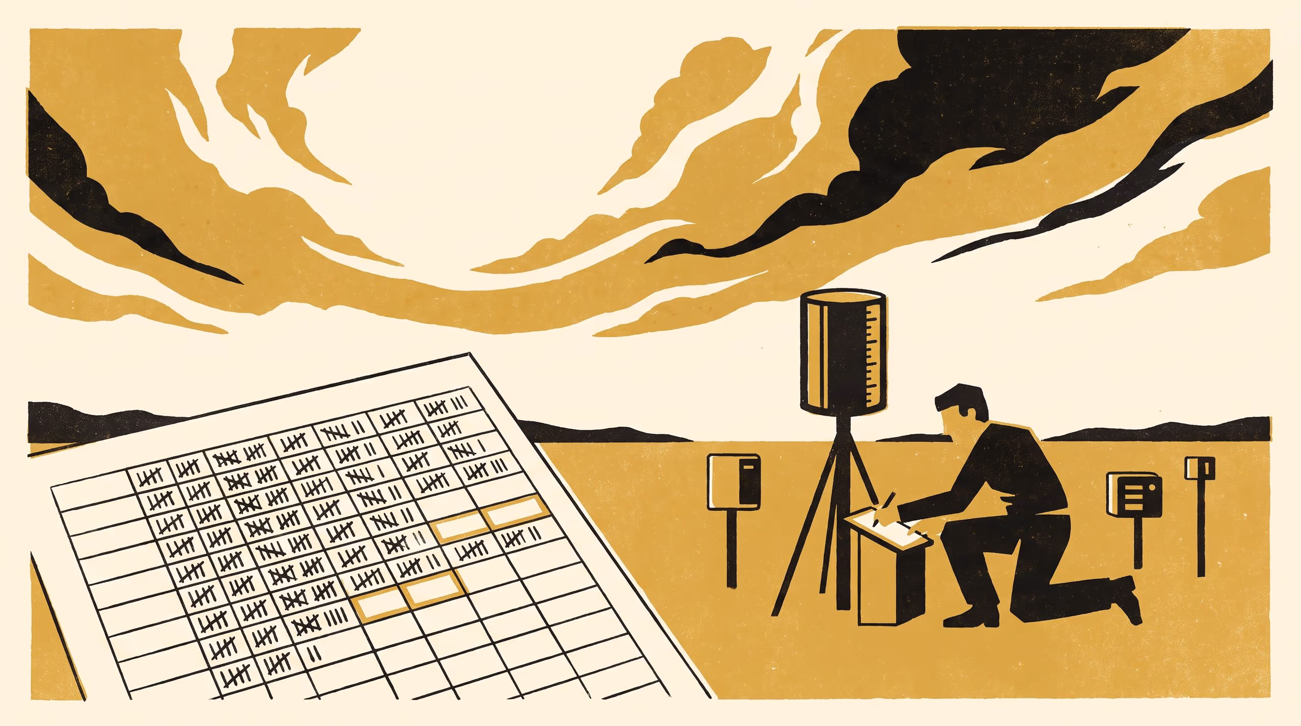 Illustration for The Blank and the Nought: How a Volunteer Rainfall Register Learned to Miss an Observation