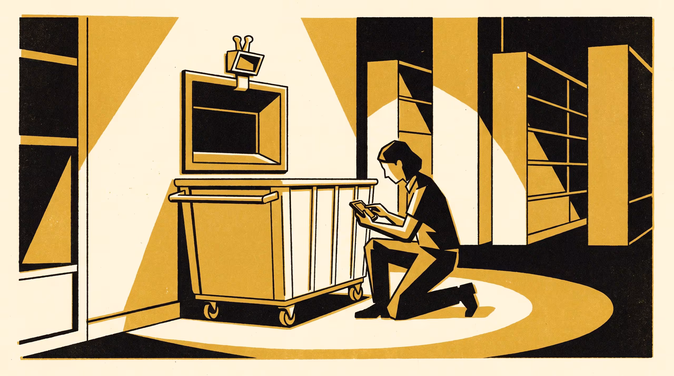 Illustration for Flagged for Jams, Cited for Staffing: Deploying an After-Hours Book-Return Chute Sensor, and How Its Alert Log Became the Case for Keeping the Library Desk Staffed