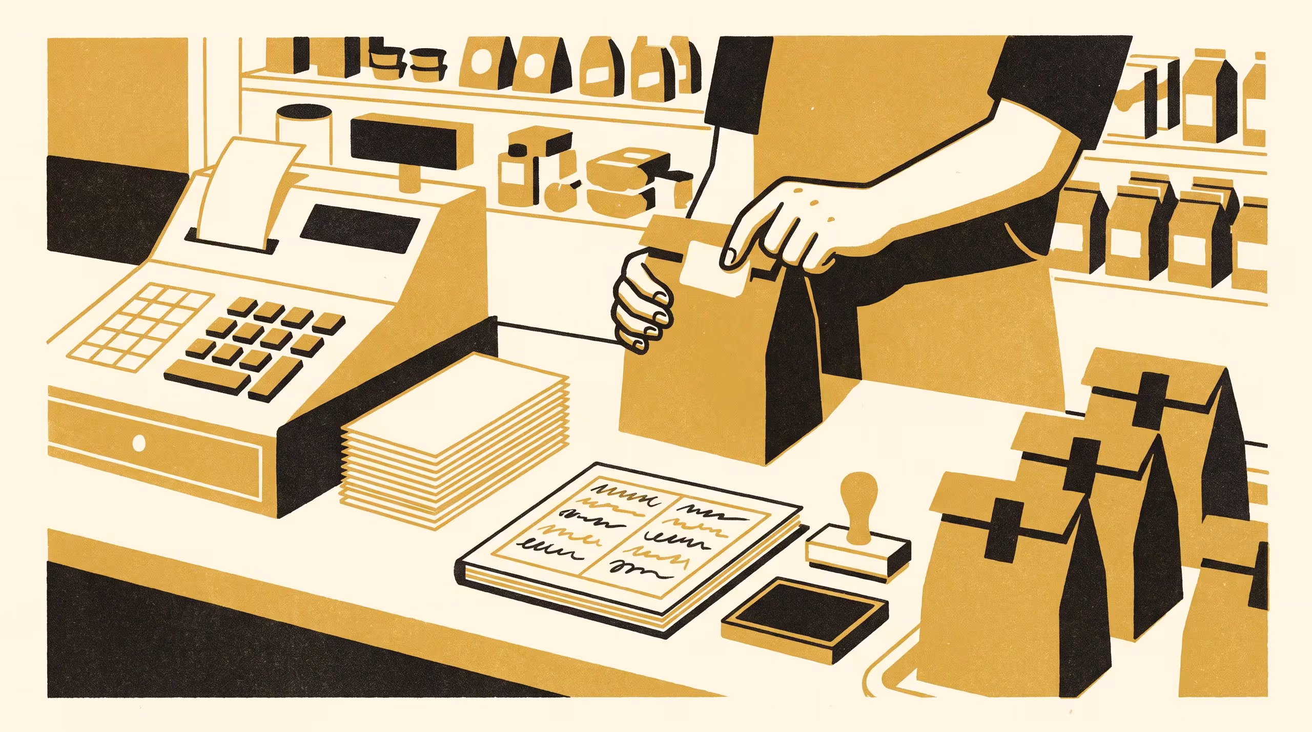 Illustration for The Slip Outlasted the App: Building and Piloting a Paper-Till, Sticker-Tag Canteen Pre-Order System, and How Its Order Log Became an Informal Lateness Flag