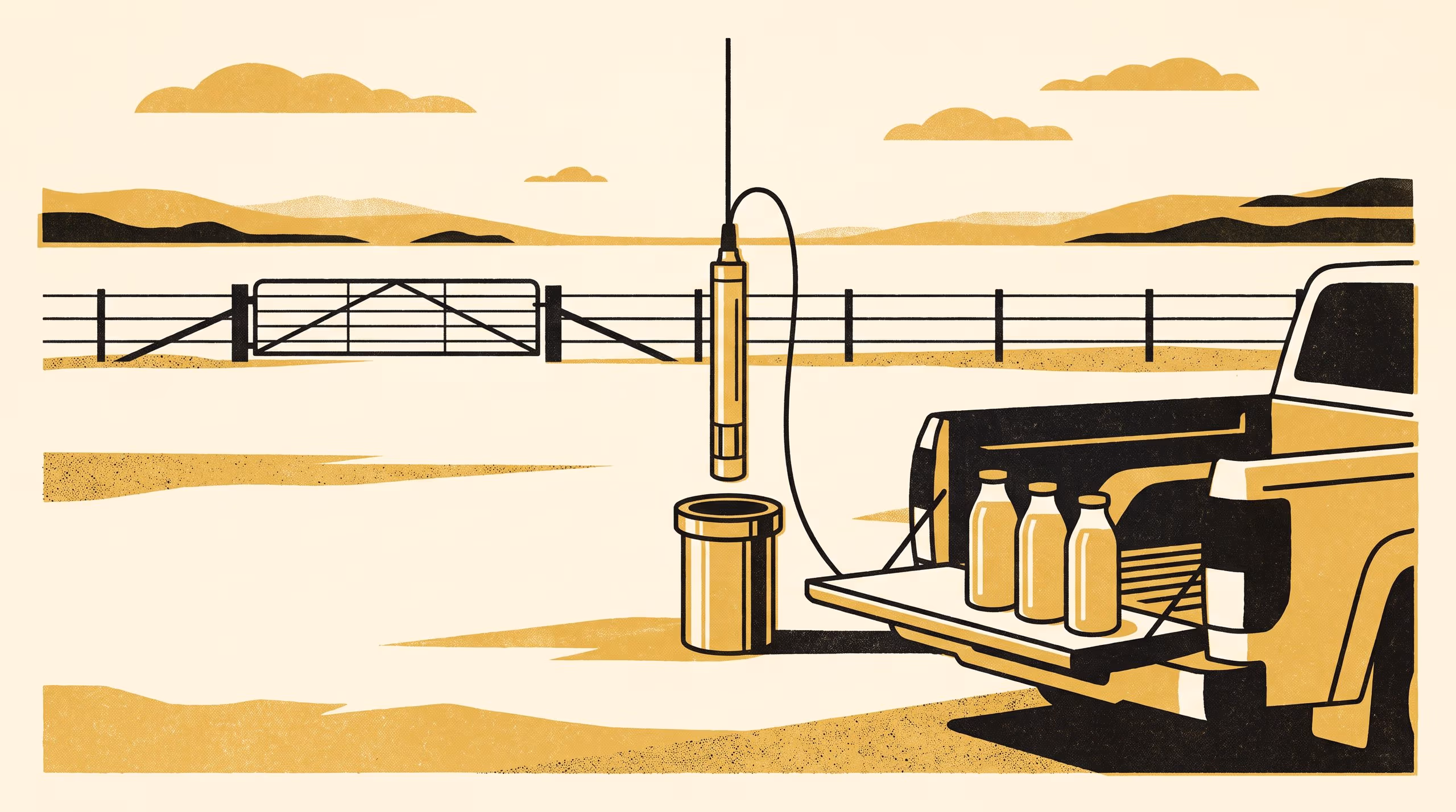 Illustration for Eleven Bores by Road: Kennard–Stone and reachable transfer sets for standardising a down-bore ultraviolet nitrate probe