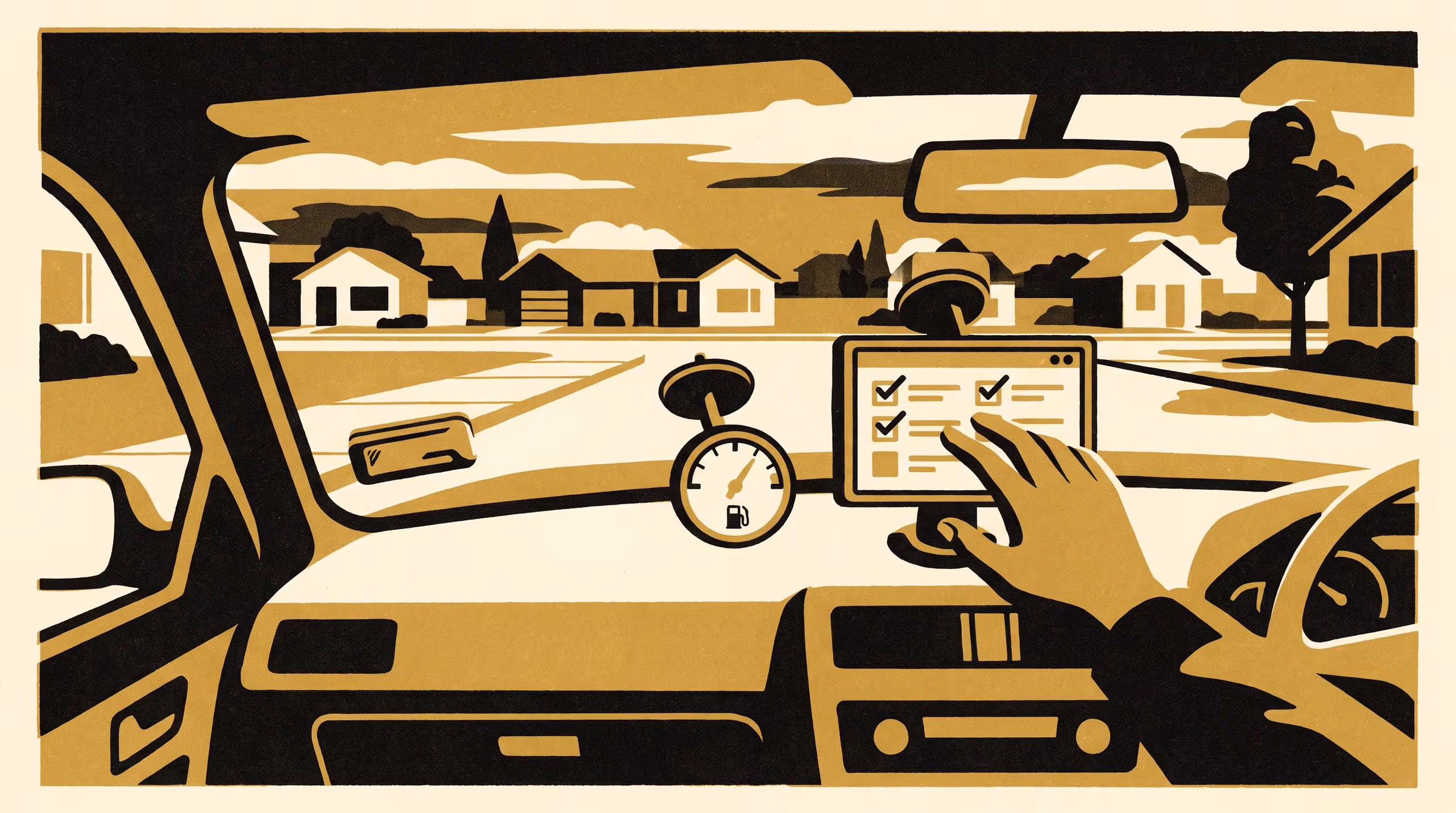 Illustration for Ticked From Memory: A Taxonomy of Verification Depth on a Car-Share Return Checklist Under a Late-Return-Fee Deadline