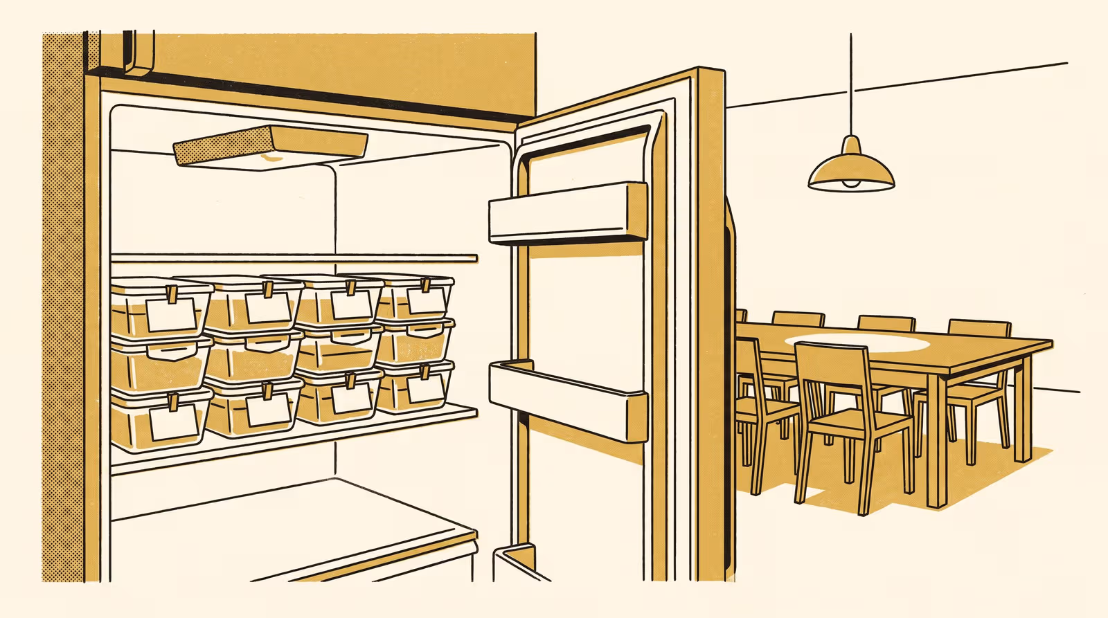 Illustration for Agreed at Four Days: A Three-Round Delphi Study of Household Leftover Discard Thresholds, Tested Against a Withheld-Feedback Round and a 96-Household Fridge Diary