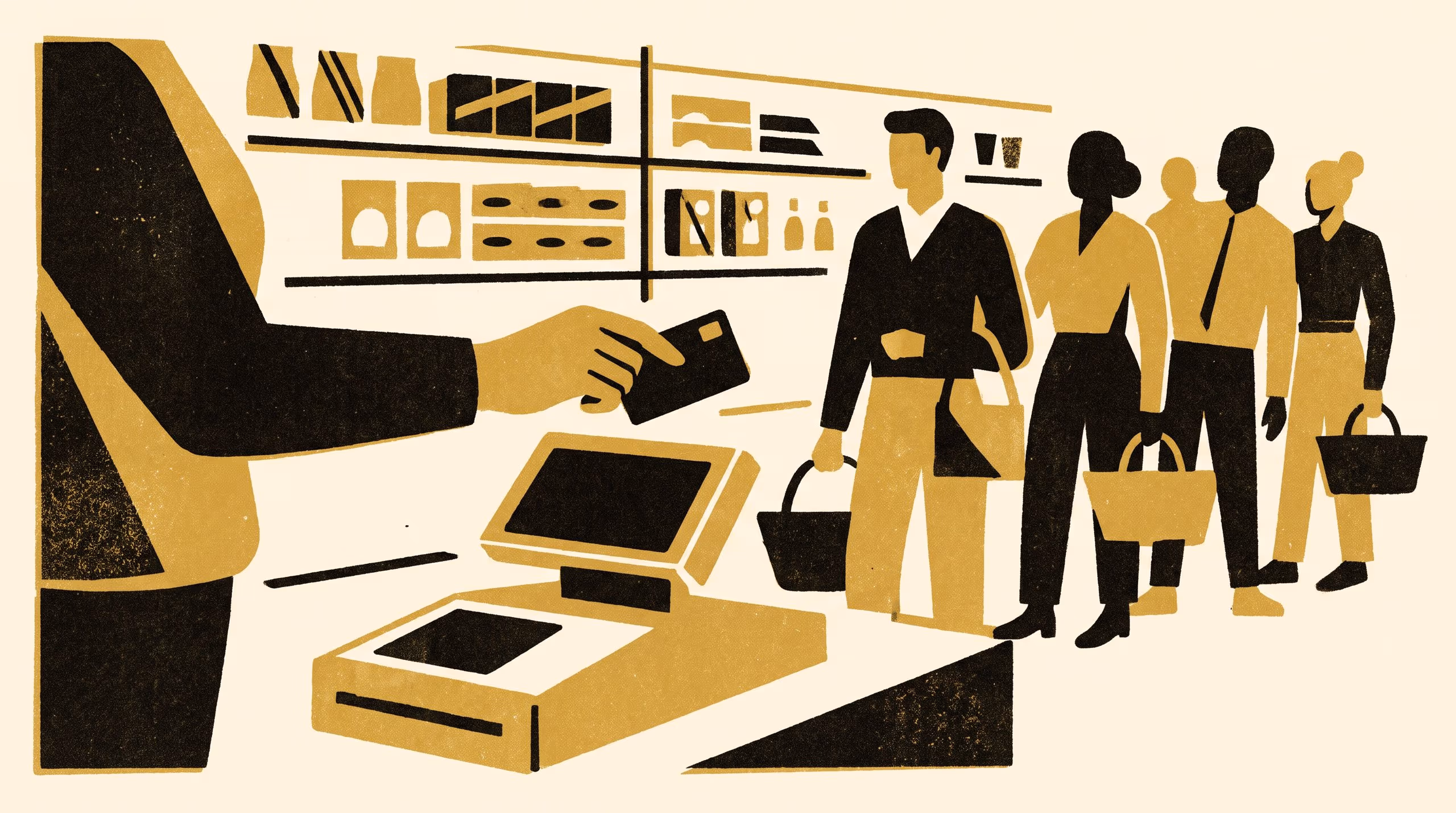 Illustration for How Many Ways Can a Terminal Say No?: A Taxonomy of Declined-Transaction Wording Across Supermarket Self-Checkouts, Strip-Mall EFTPOS Terminals, and Food-Truck Card Readers