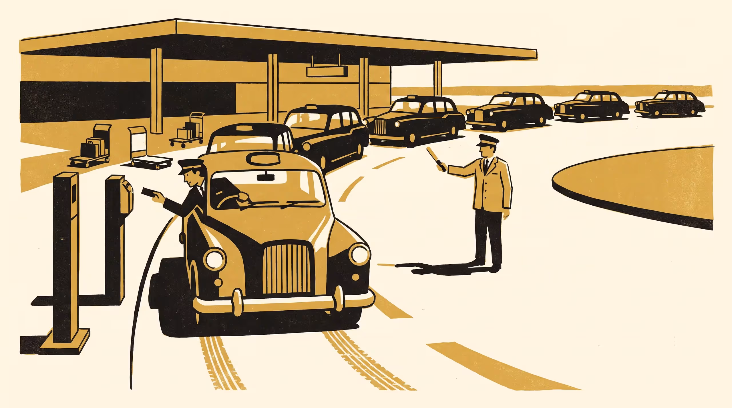 Illustration for The Ticket Confirms What the Marshal Already Called: A Taxonomy of Queue-Order Disputes Across Airport Taxi Ranks With and Without a Numbered-Ticket Dispenser
