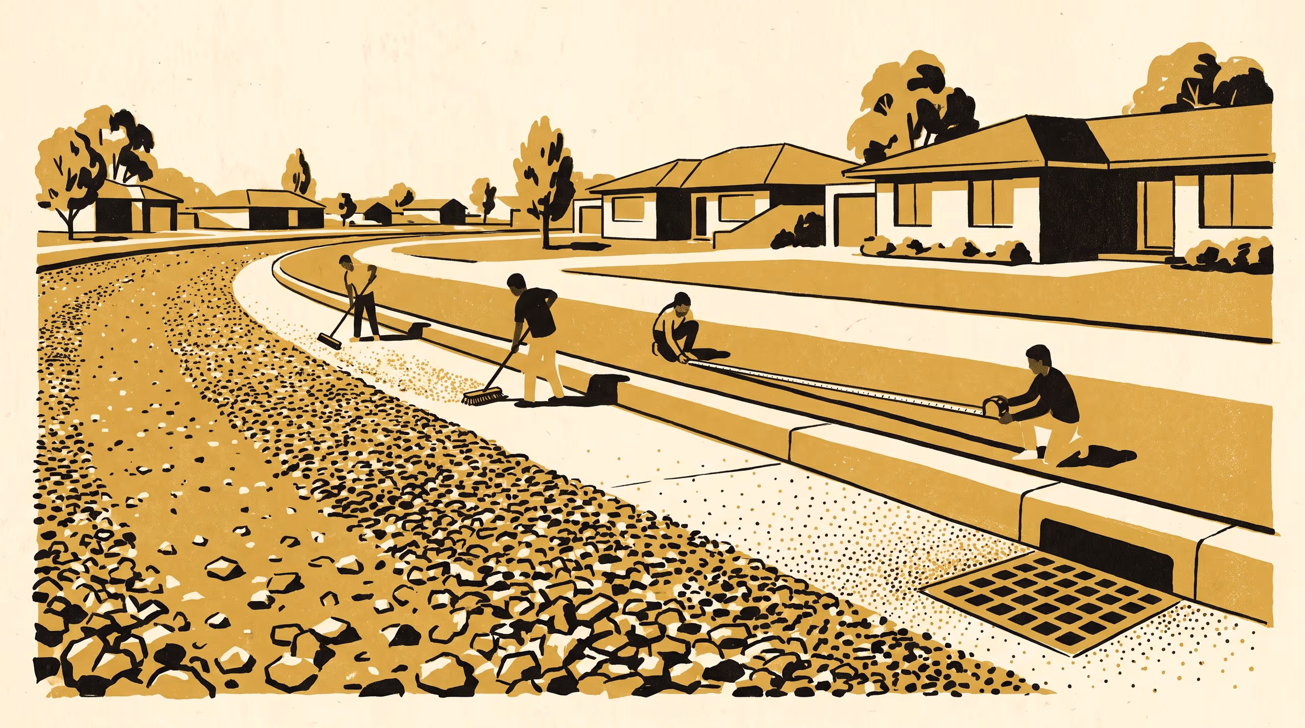 Illustration for Three Phi from Head to Toe: Downstream Fining of Single-Storm Deposits in a Street Gutter