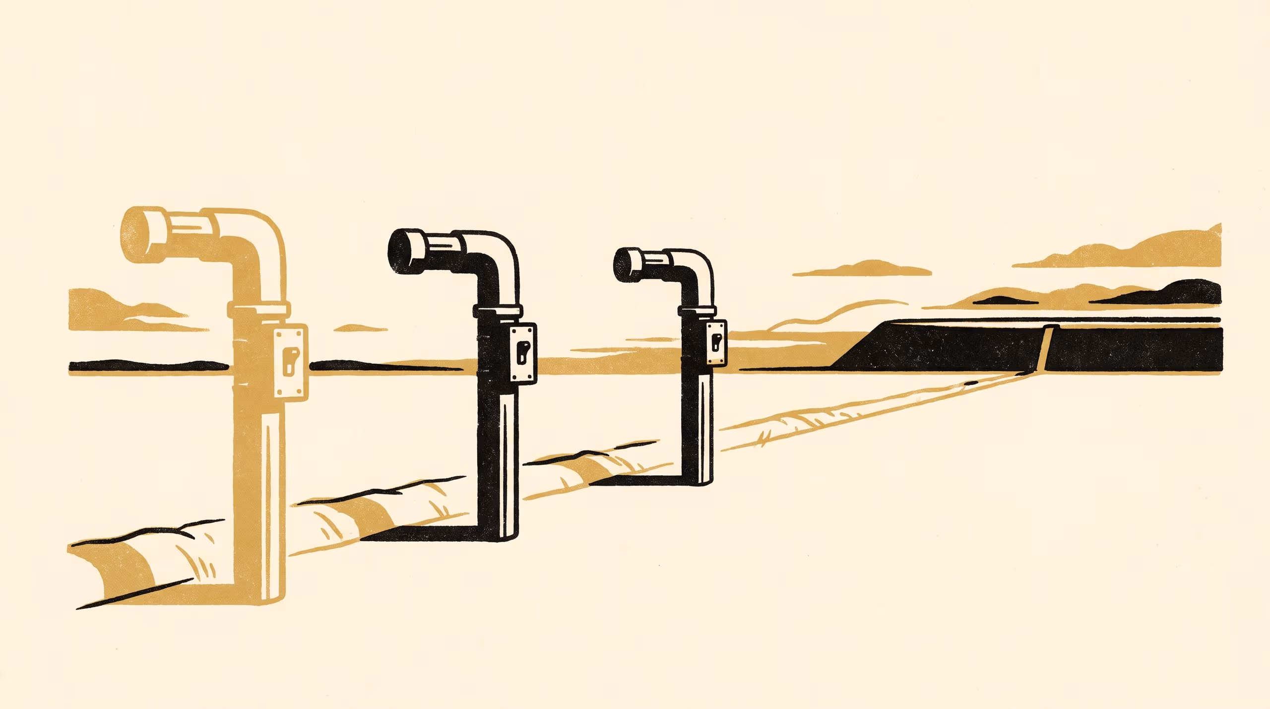 Illustration for Resting the Bore: Duty Rotation and the Specific Energy of a Three-Bore Irrigation Supply