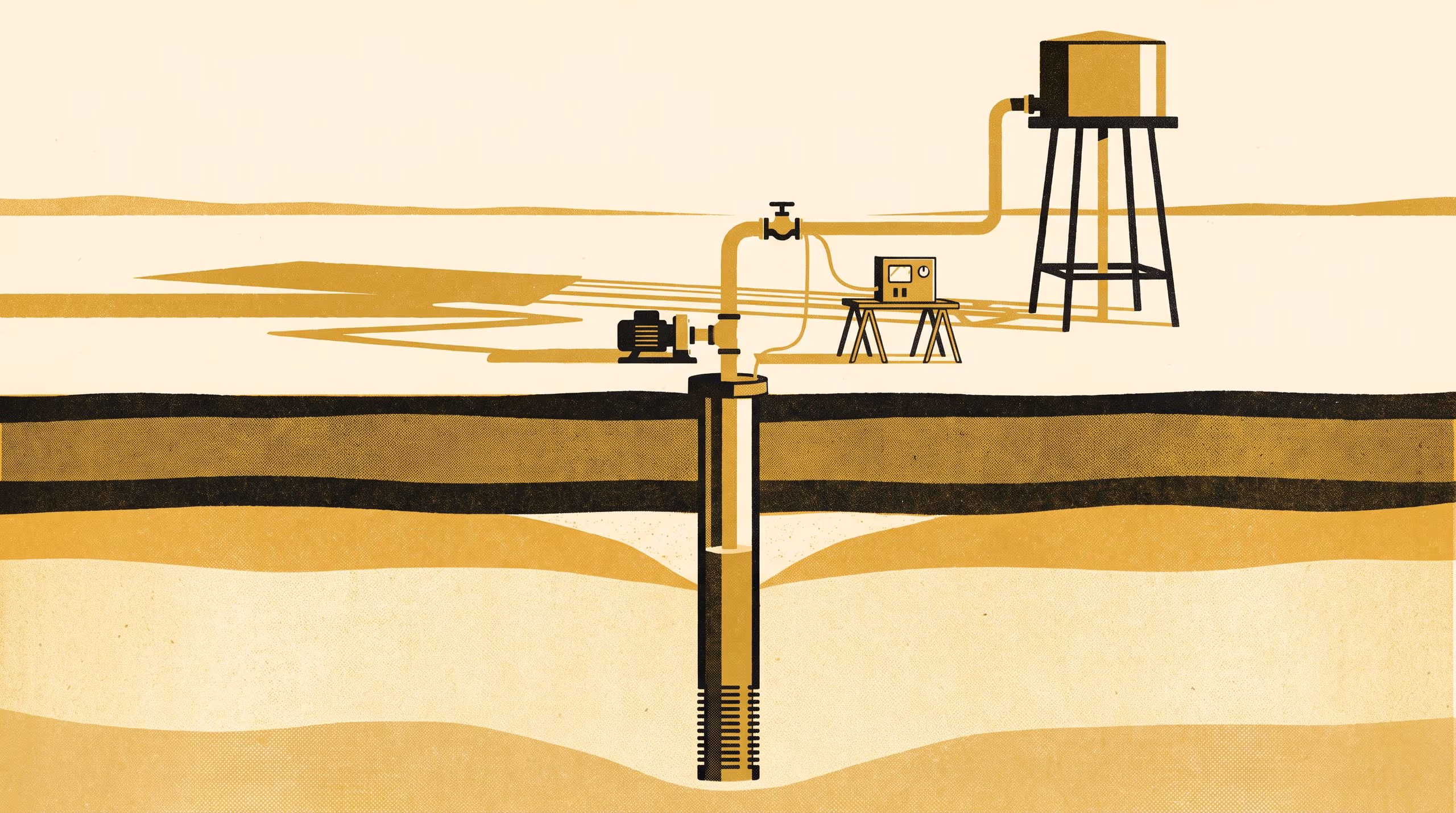 Illustration for Following the Feed Down: Inlet-Referenced Current Control for Nitrate Electroreduction to Ammonia over a Farm Bore's Pumping Cycle